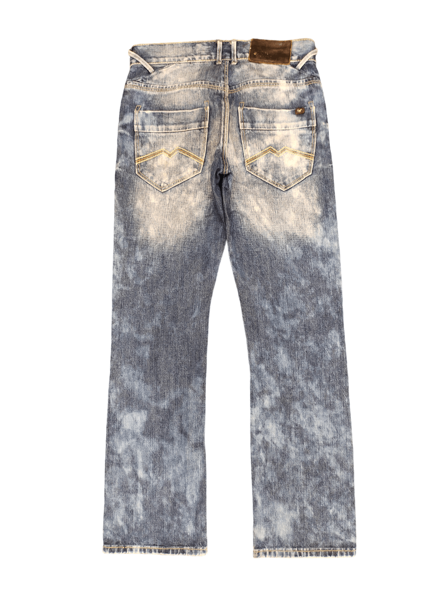 GOSTAR DE FUGA Vintage Y2k Mustang Clawmark Faded Denim Pants Size US 31 - 10 Thumbnail