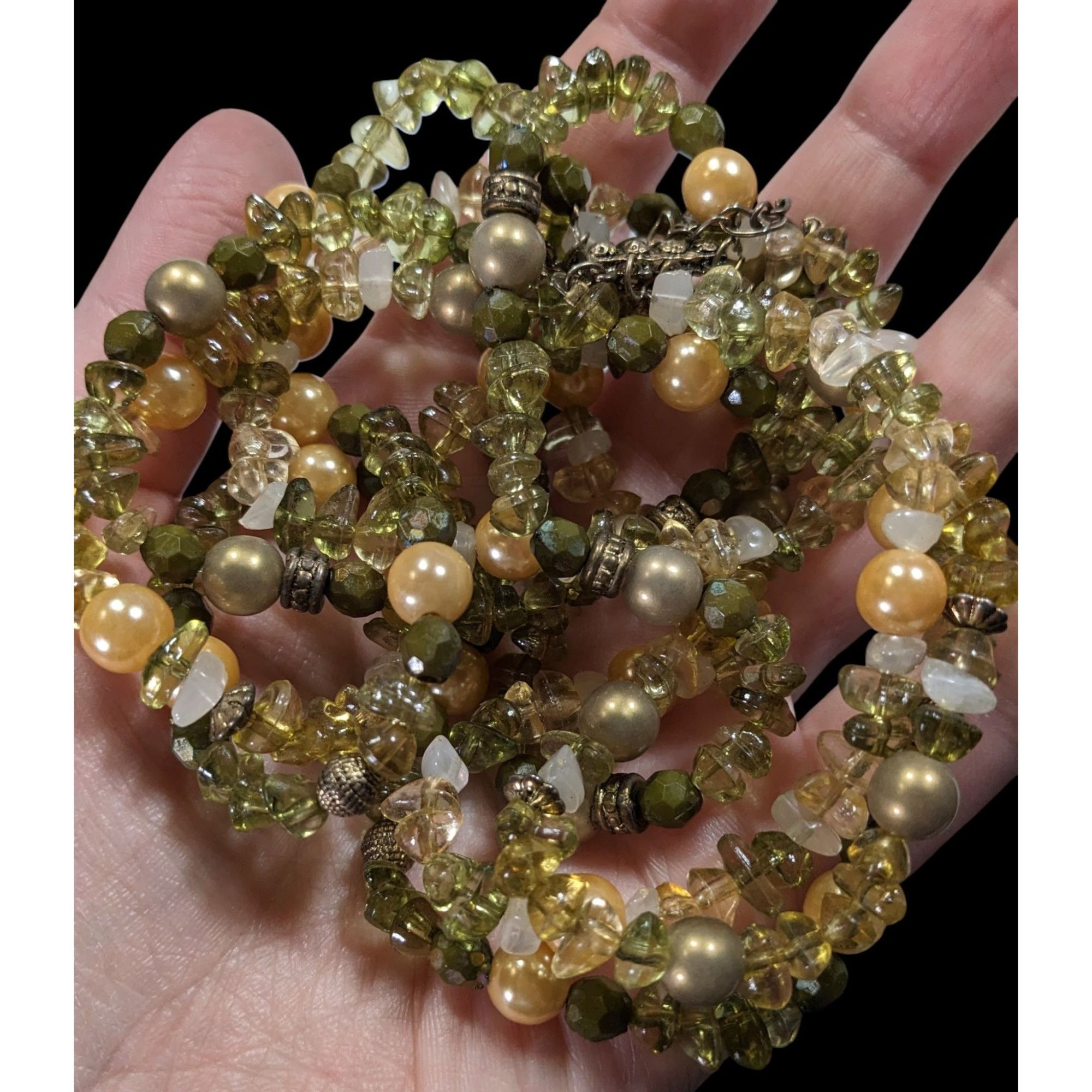 Other Cottagecore Retro Layered Faux Gemstone Chip Necklace Size ONE SIZE - 3 Thumbnail