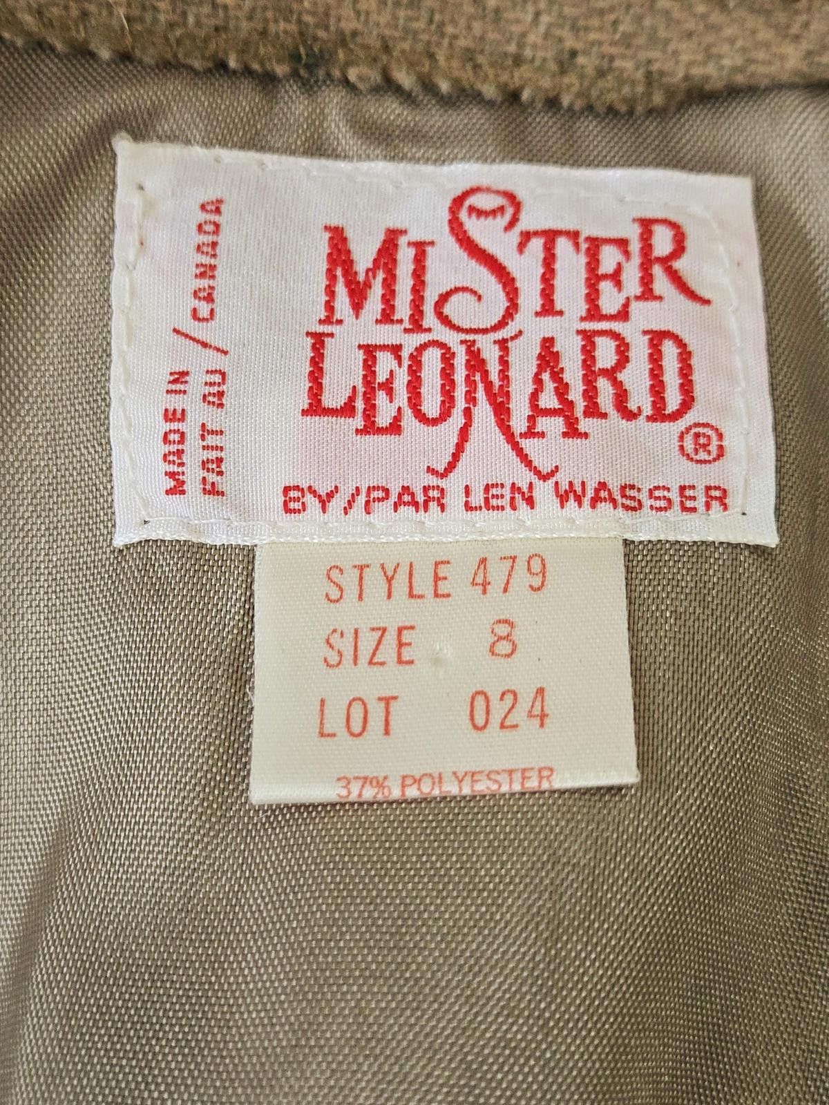 Designer Vintage Deadstock 1970s Mister Leonard Tan Plaid Midi Skirt Size 30" / US 8 / IT 44 - 9 Thumbnail