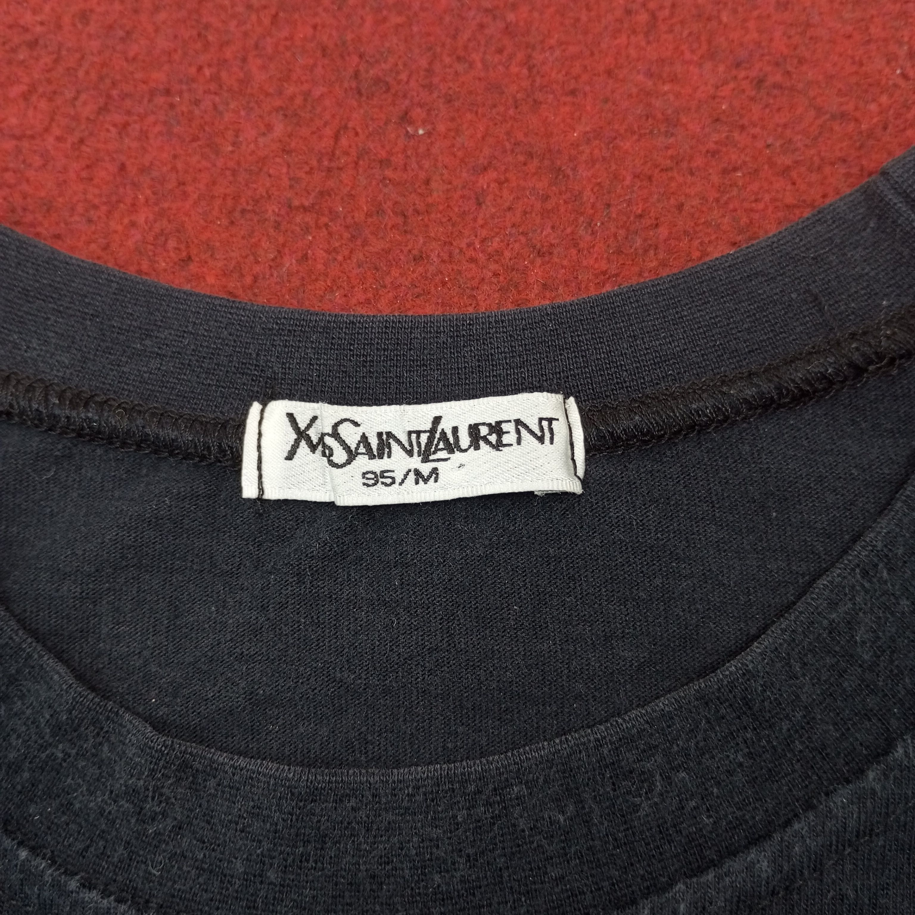 Vintage × Yves Saint Laurent Yves Saint Laurent Colours Spellout Design Tshirt Size US M / EU 48-50 / 2 - 6 Thumbnail