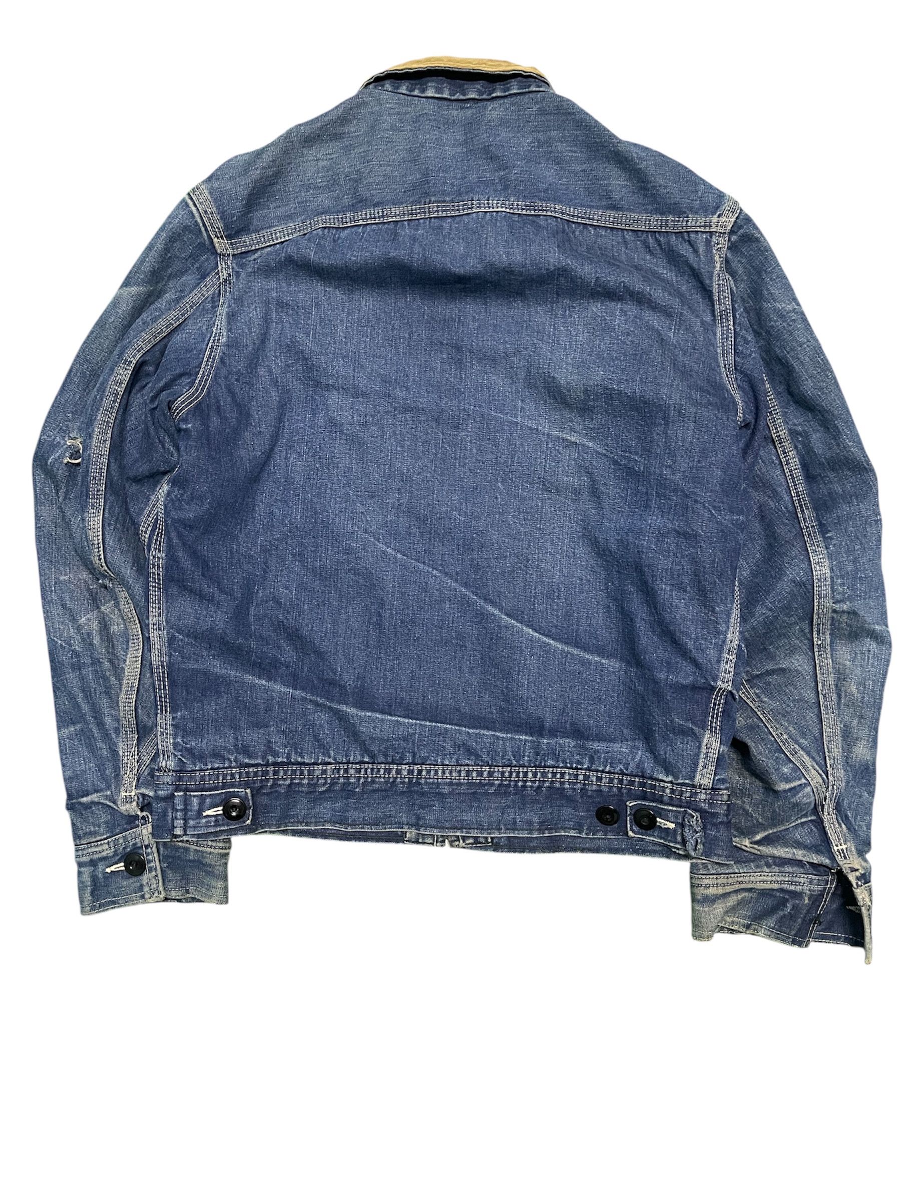 Lee Vintage Lee 191-LB Denim Chore Blanket Lined Jacket Size US M / EU 48-50 / 2 - 2 Thumbnail