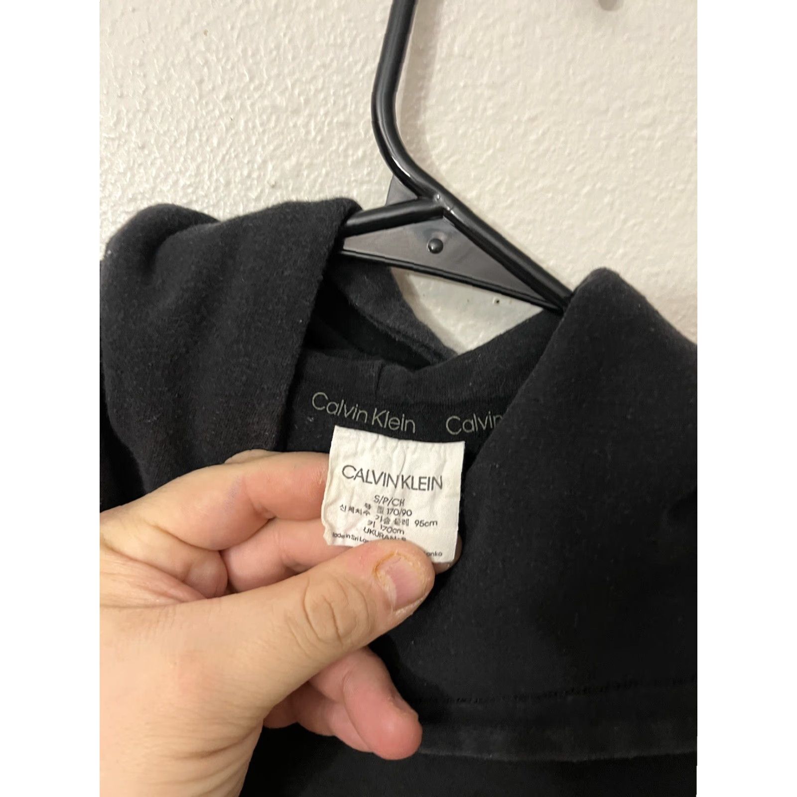 Calvin Klein Calvin Klein Logo Cotton Hoodie Relaxed Fit Mens Size Small Black Size US S / EU 44-46 / 1 - 4 Thumbnail
