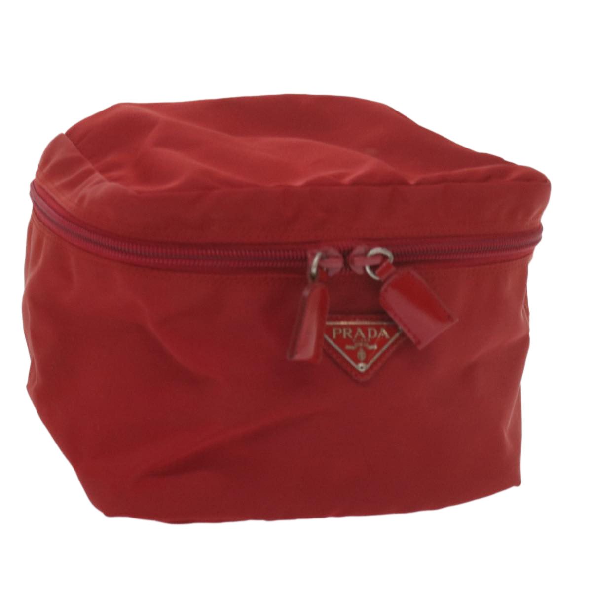 image of Prada Vanity Pouch Nylon Red Auth 61242, Women's