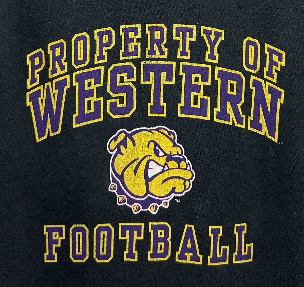 Vintage VINTAGE OURAY PROPERTY OF WESTERN FOOTBALL TEE SHIRT Size US L / EU 52-54 / 3 - 3 Thumbnail