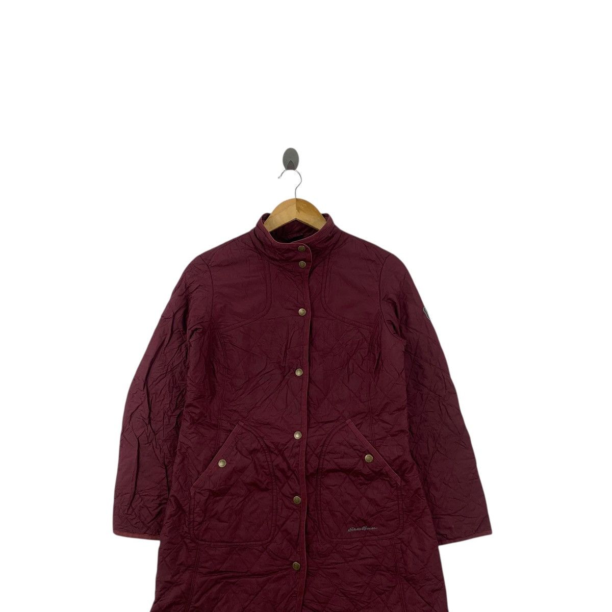 Eddie Bauer EDDIE BAUER SPORTSHOP Quilted Double Breasted Trench Coat Size S / US 4 / IT 40 - 2 Thumbnail
