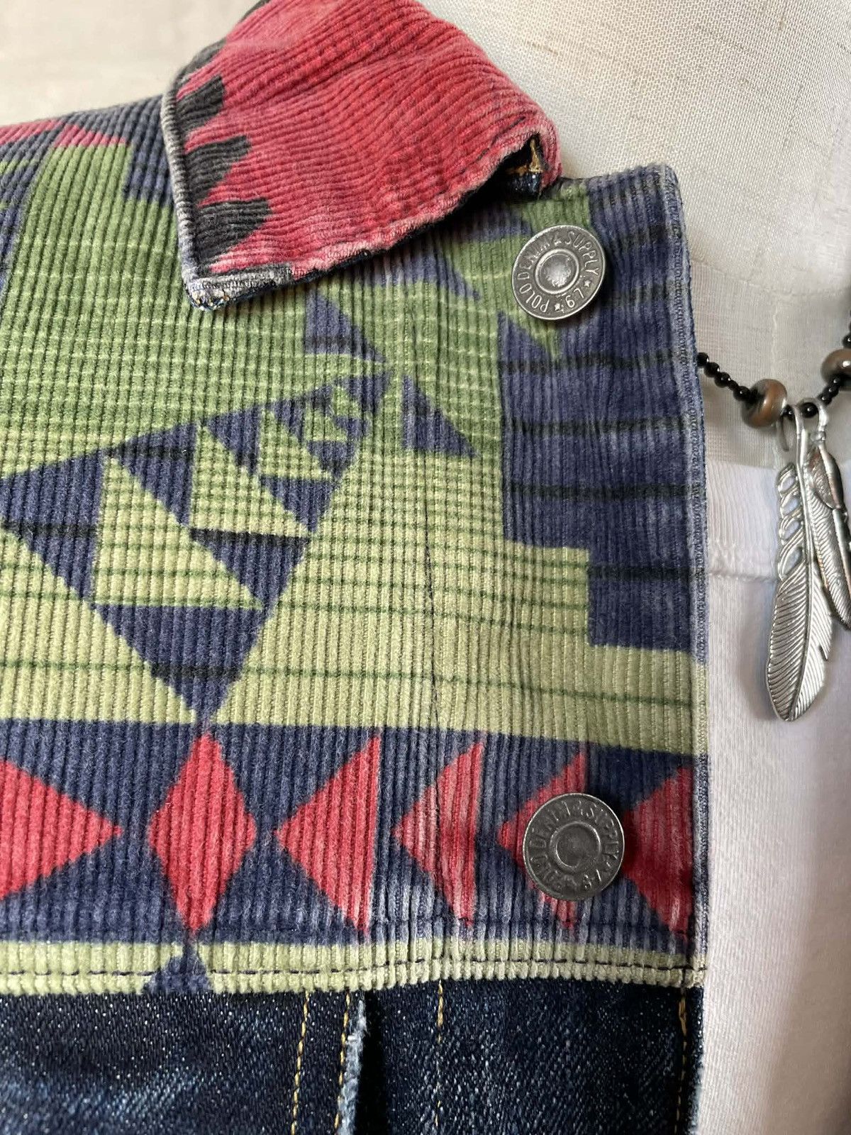 Denim & Supply Ralph Lauren Vintage Ralph Lauren Denim & Supply South Aztec Denim Jacket Size US S / EU 44-46 / 1 - 5 Thumbnail