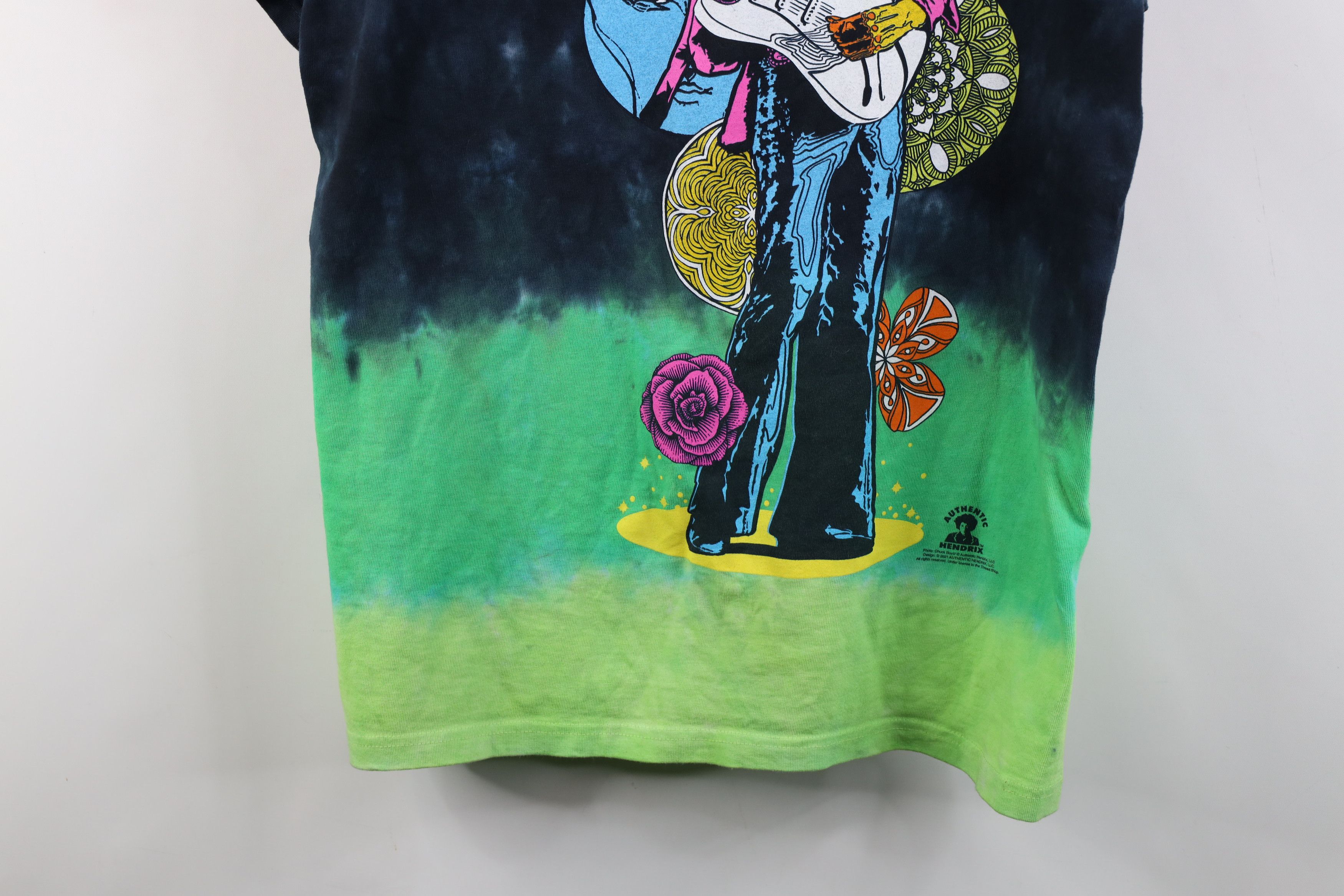Liquid Blue Y2K Liquid Blue Wash Jimi Hendrix Band T-Shirt Moon Flower Size US L / EU 52-54 / 3 - 3 Thumbnail