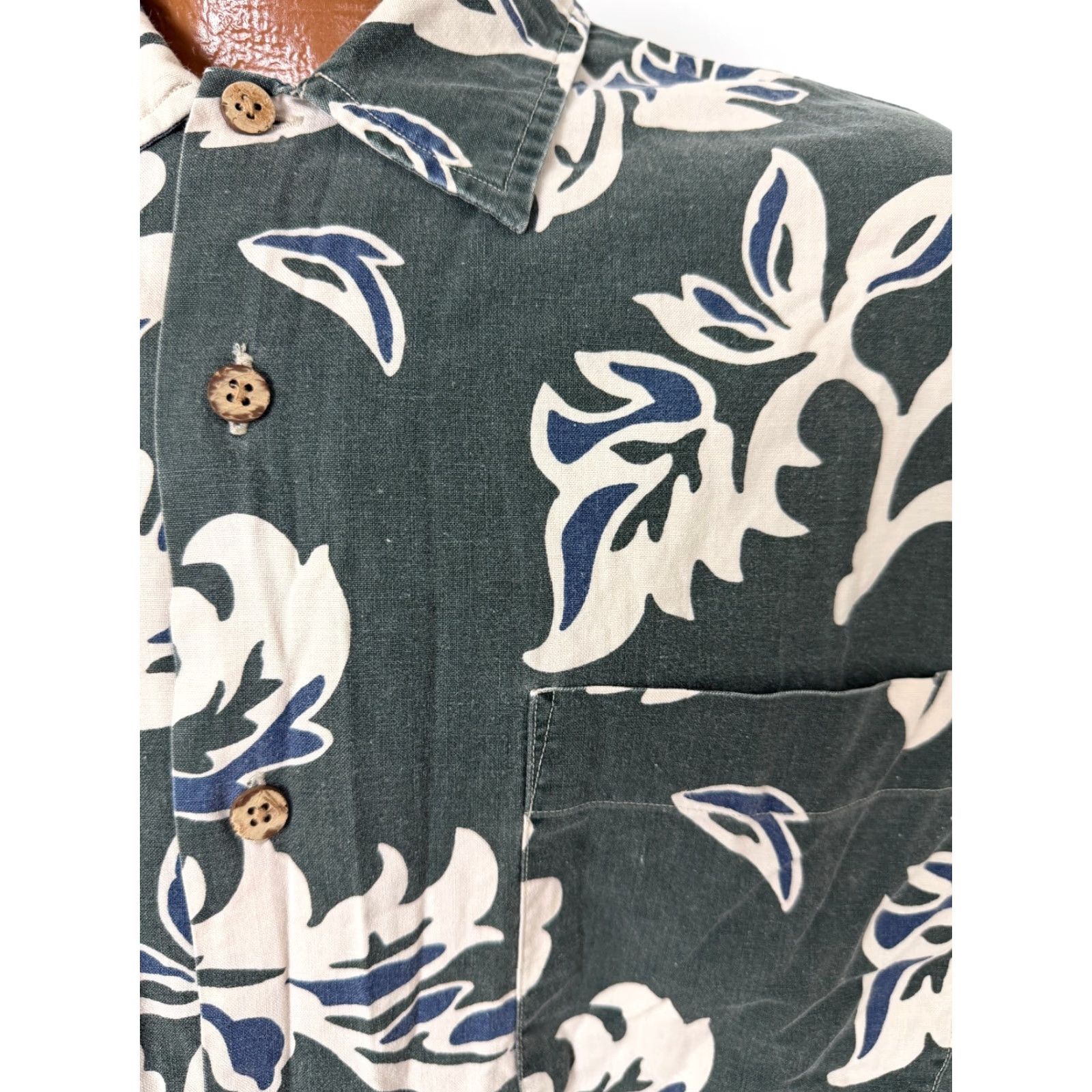 Abercrombie & Fitch VINTAGE Abercrombie & Fitch BIG Shirt Men L Floral Cotton Button-Up 90s Beach Hawaiian Oversized Pockets Size US L / EU 52-54 / 3 - 4 Thumbnail