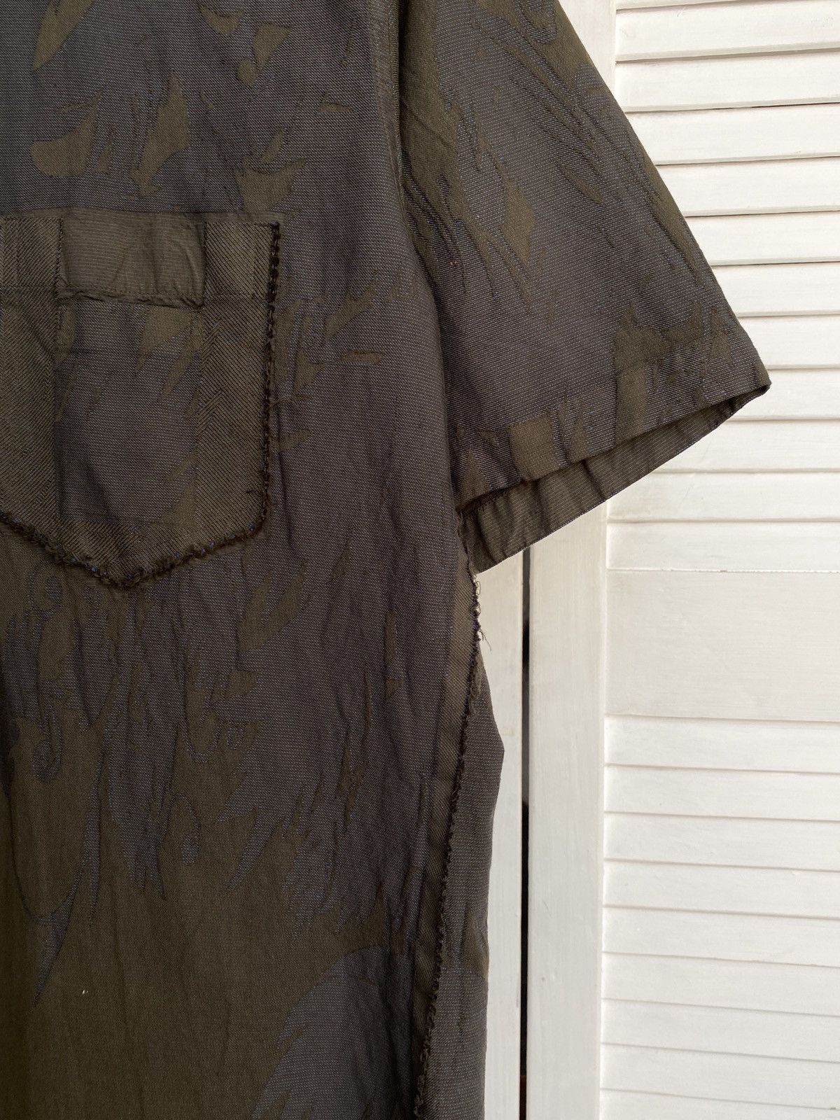 Issey Miyake × Japanese Brand × Vintage ISSEY MIYAKE A-POC "Shadow Stitch" Raw Edge Textured Shirt Size US M / EU 48-50 / 2 - 13 Thumbnail