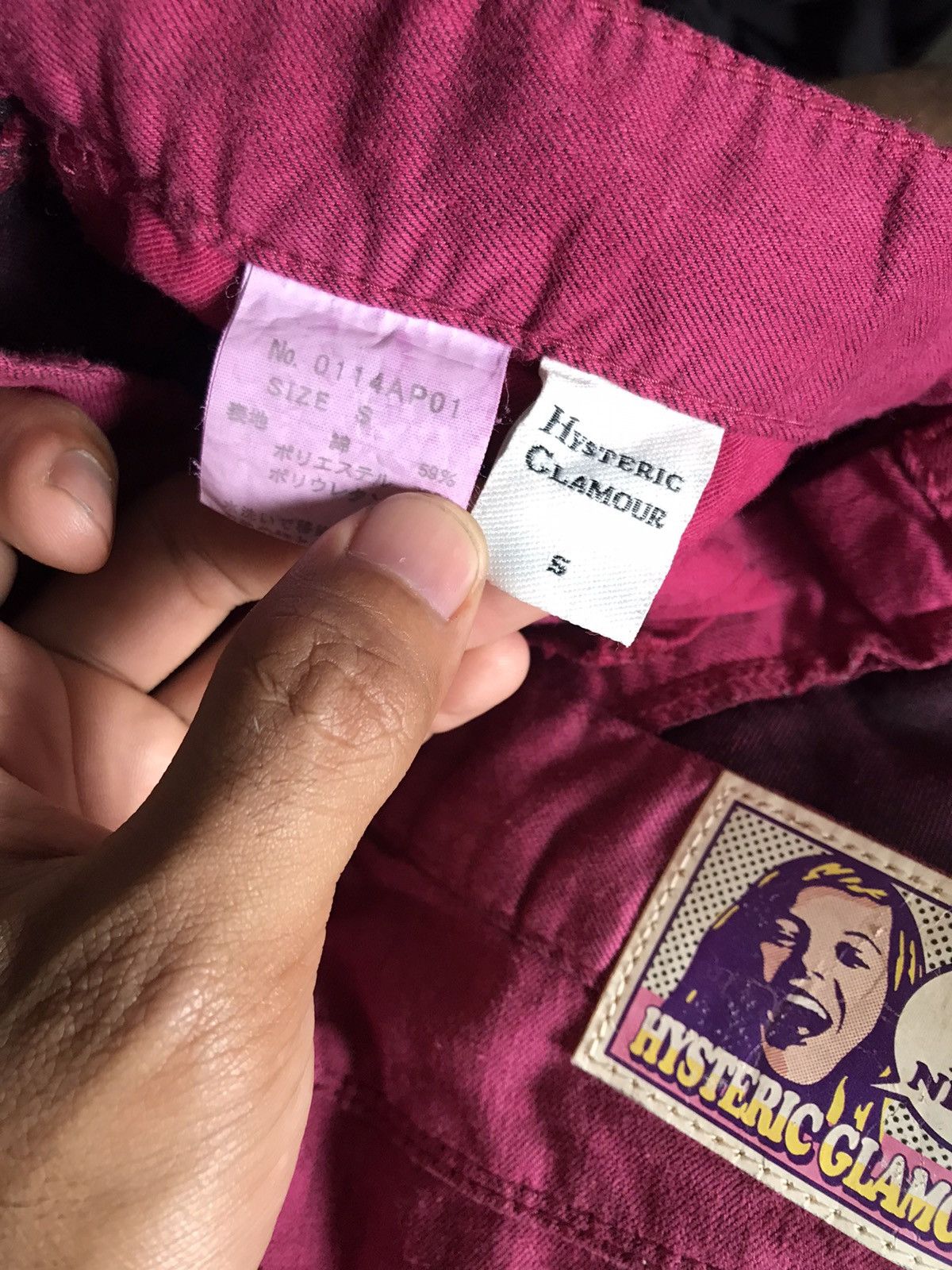 Hysteric Glamour Steal🔥 VINTAGE Hysteric Glamour Pink Jeans Size 23" - 11 Thumbnail