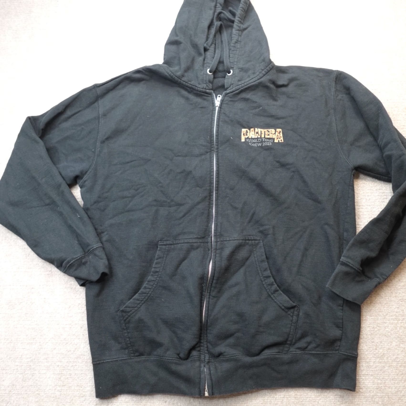 Vintage VINTAGE Pantera Sweatshirt XL Black Double Sided World Tour 2023 Crew Full Zip Size US XL / EU 56 / 4 - 3 Thumbnail