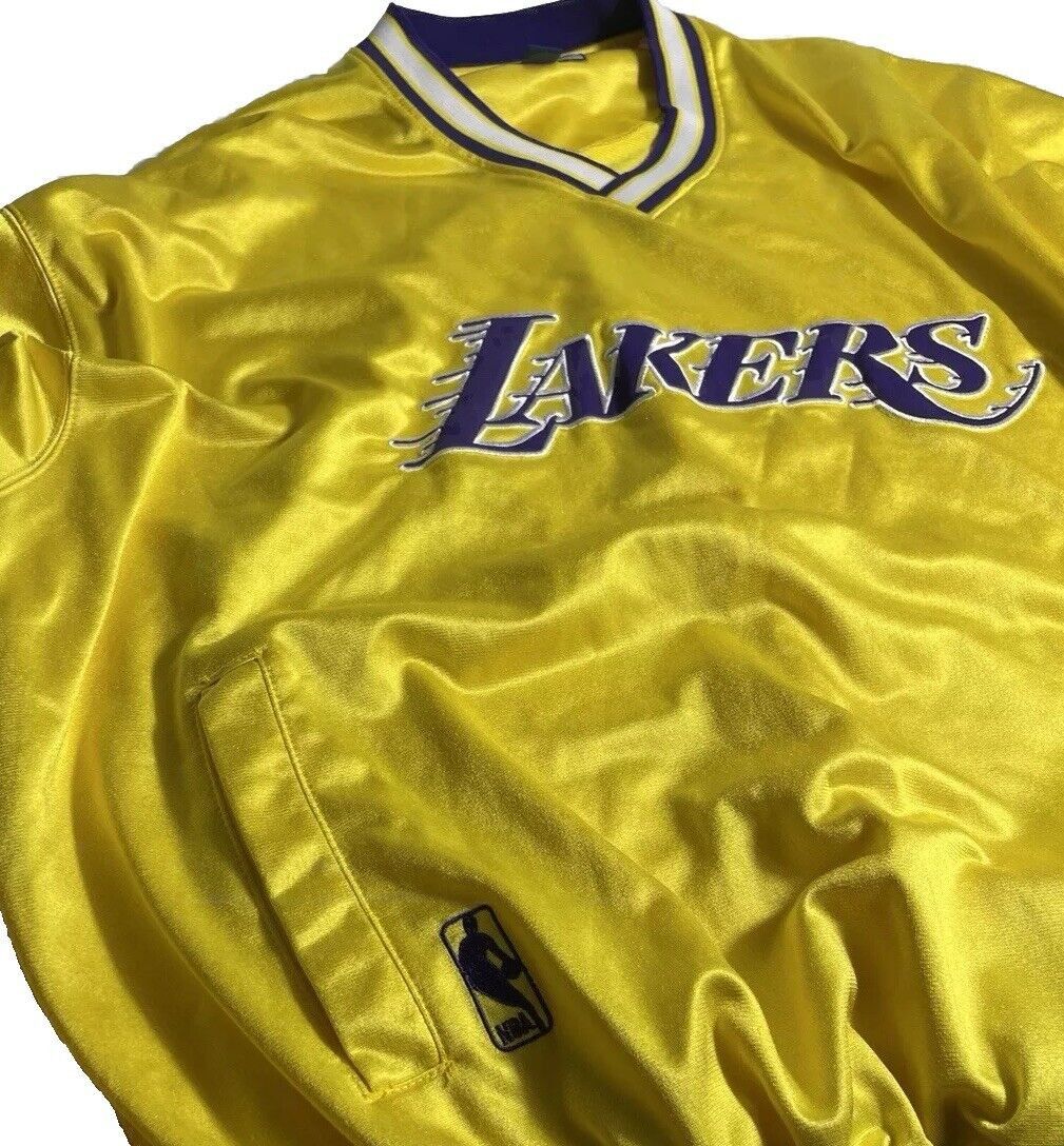 NBA × Starter × Vintage Starter Vtg Los Angeles Lakers Jacket NBA Authentics Sz 2XL Size US XXL / EU 58 / 5 - 5 Thumbnail