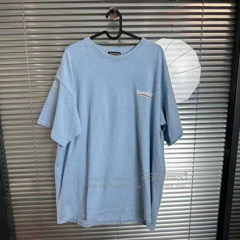 Balenciaga Balenciaga Misty blue short sleeve Size US XL / EU 56 / 4 - 1 Thumbnail