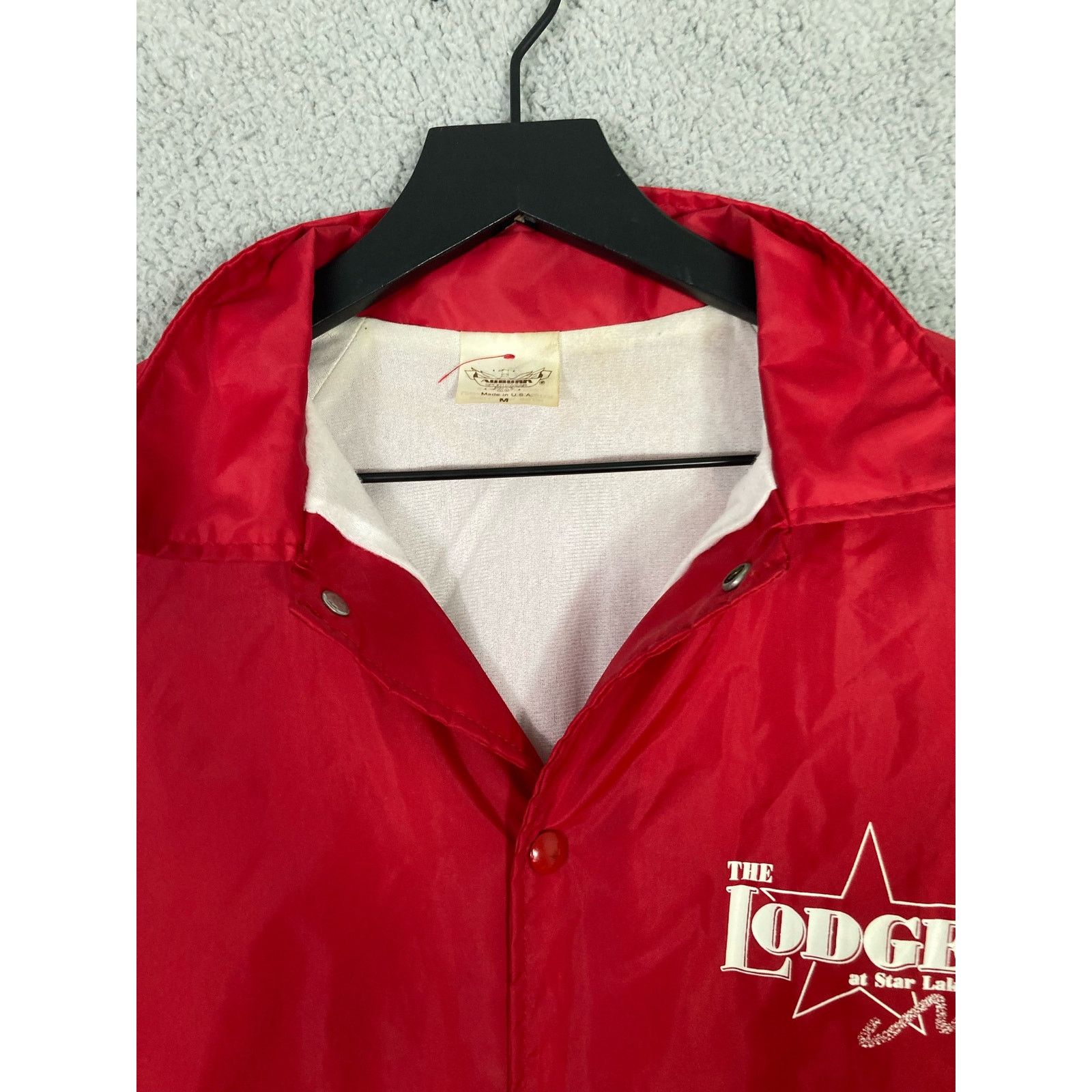 Auburn Sportswear The Lodge Star Lake Auburn Vintage Red Windbreaker Jacket M Size US M / EU 48-50 / 2 - 7 Thumbnail