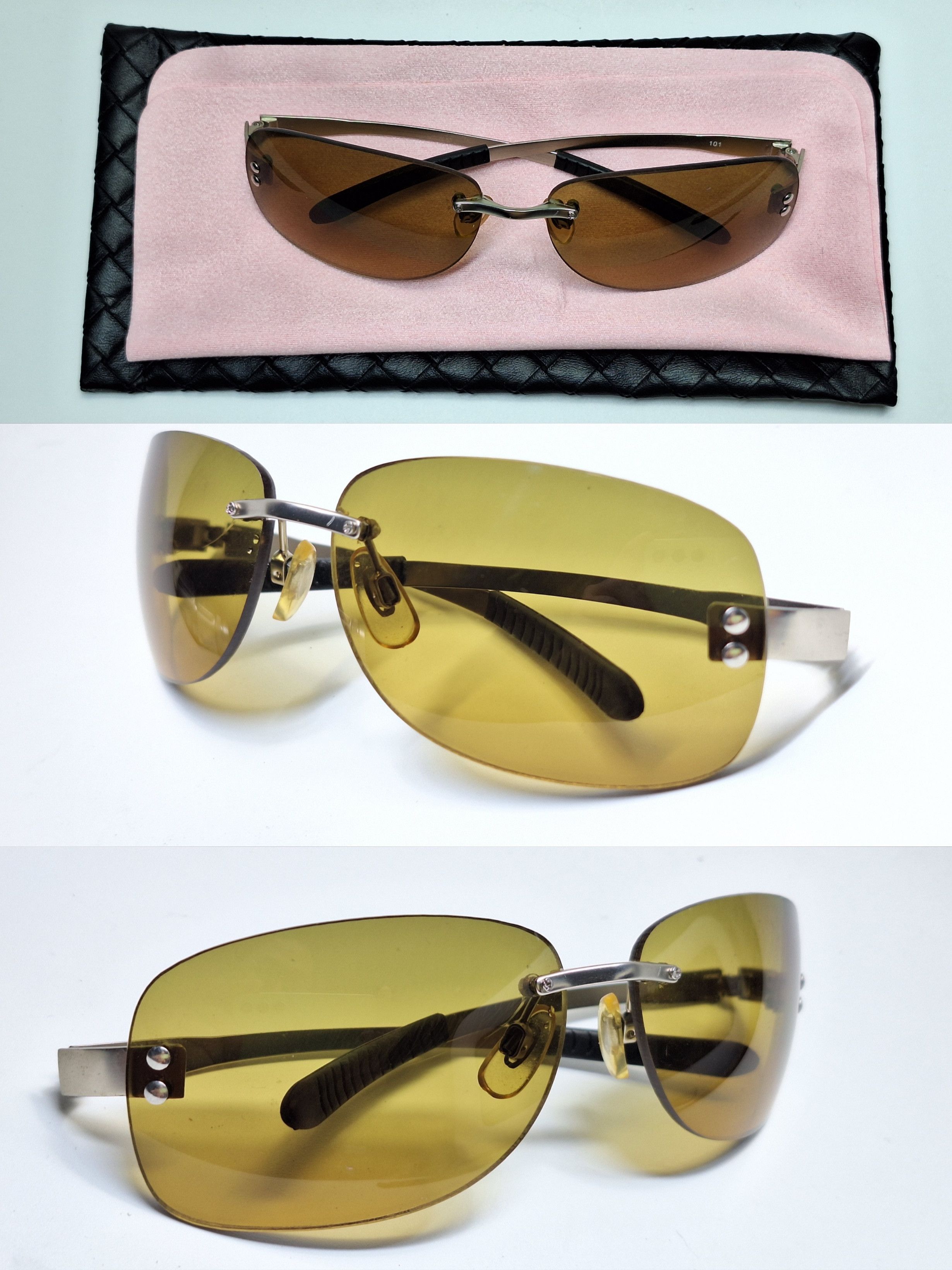 Vintage 00s Japan Vintage Rimless Tint Sunglasses 101 Size ONE SIZE - 7 Thumbnail