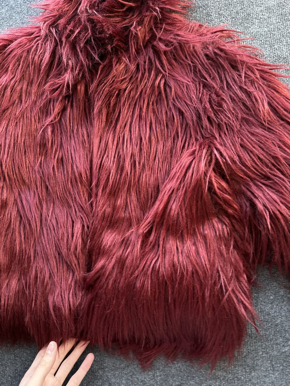 Other WMN LUXURY 🚨 FAUX FUR RED HOOD JACKET Y2K OPIUM LONG SLEEVE Size M / US 6-8 / IT 42-44 - 5 Thumbnail