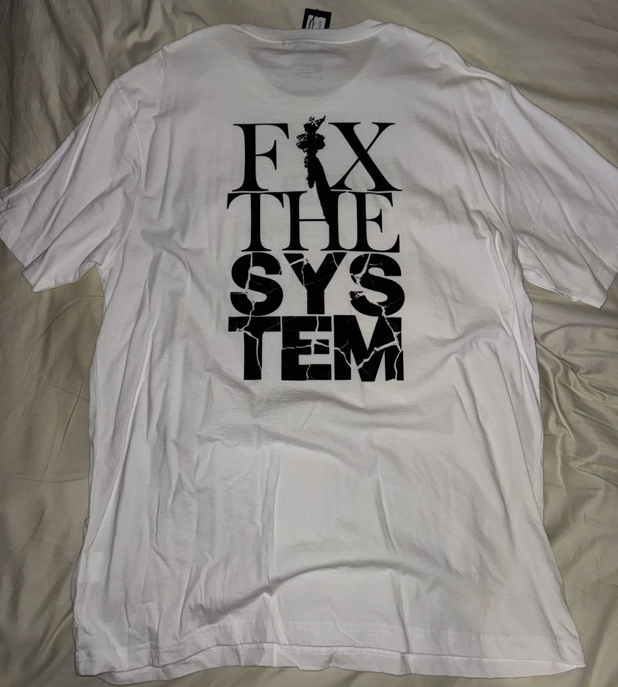 Kith Kith Fix The System Tee XXL White Size US XXL / EU 58 / 5 - 2 Thumbnail