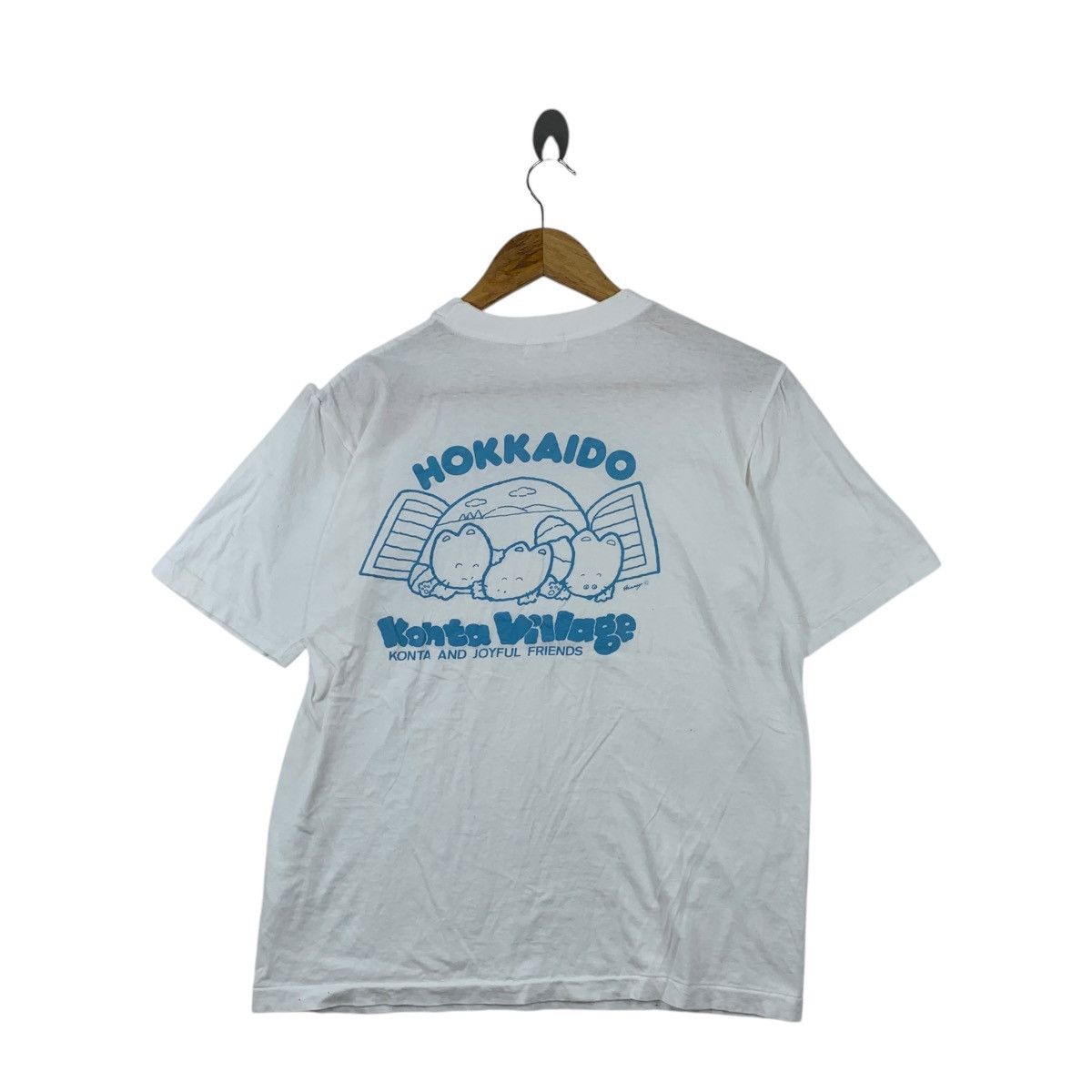 Vintage Vintage KONTA HOKKAIDO VILLAGE Japan Animation Tee Shirt Top Size S / US 4 / IT 40 - 4 Thumbnail