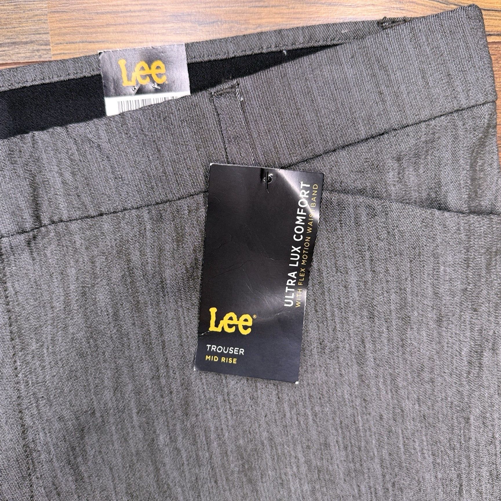 Lee Lee Pants Womens 18 Short Mid Rise Comfort Chino Bootcut Gray Size 40" / US 18 - 4 Thumbnail