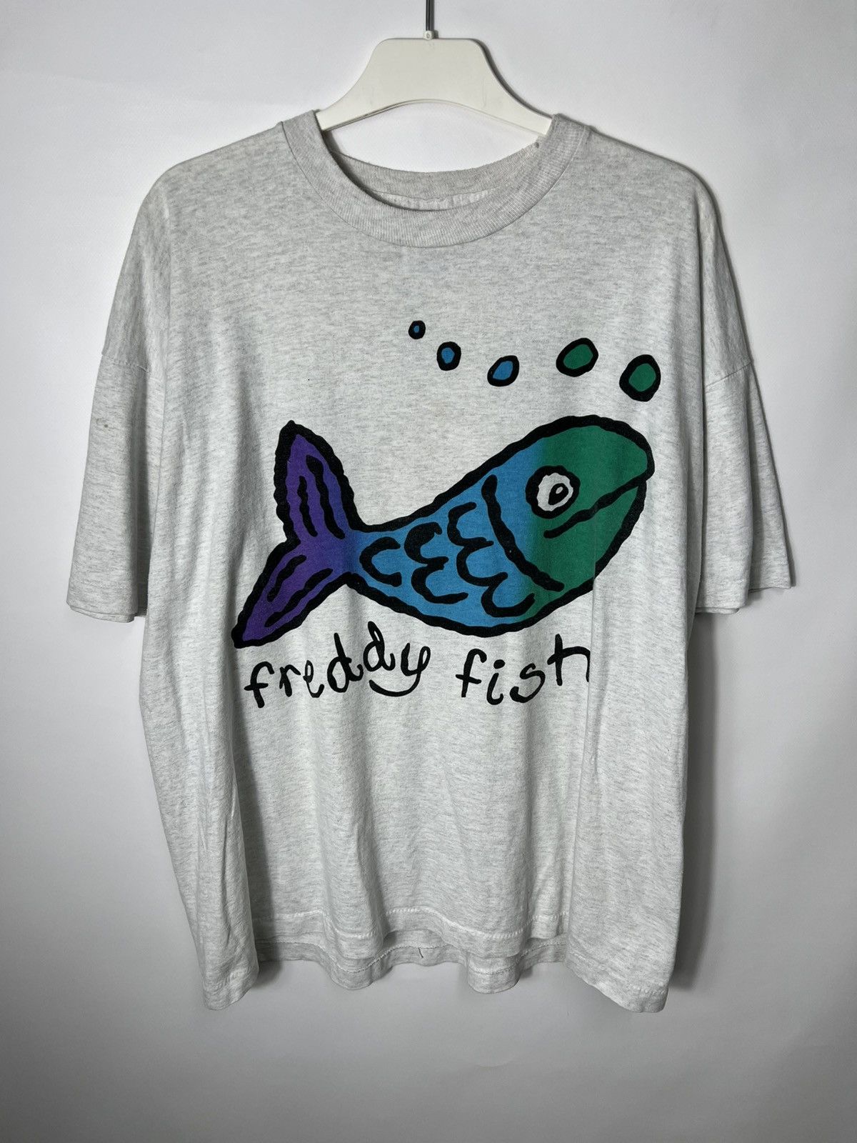 Vintage Vintage very rare 90s Freddy Fish & Luther Graphic T-shirt Size US XL / EU 56 / 4 - 1 Thumbnail