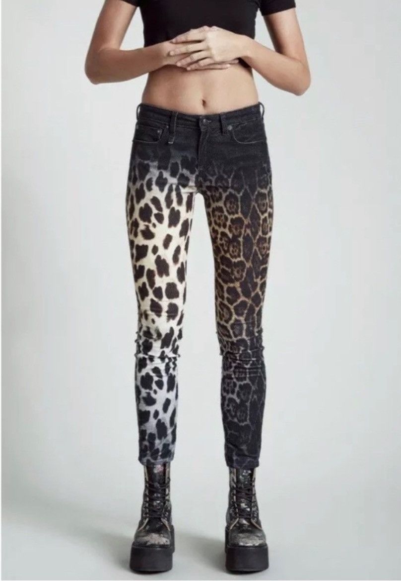 R13 Skinny Leopard Jeans. Size 29 Size 29" - 2 Thumbnail