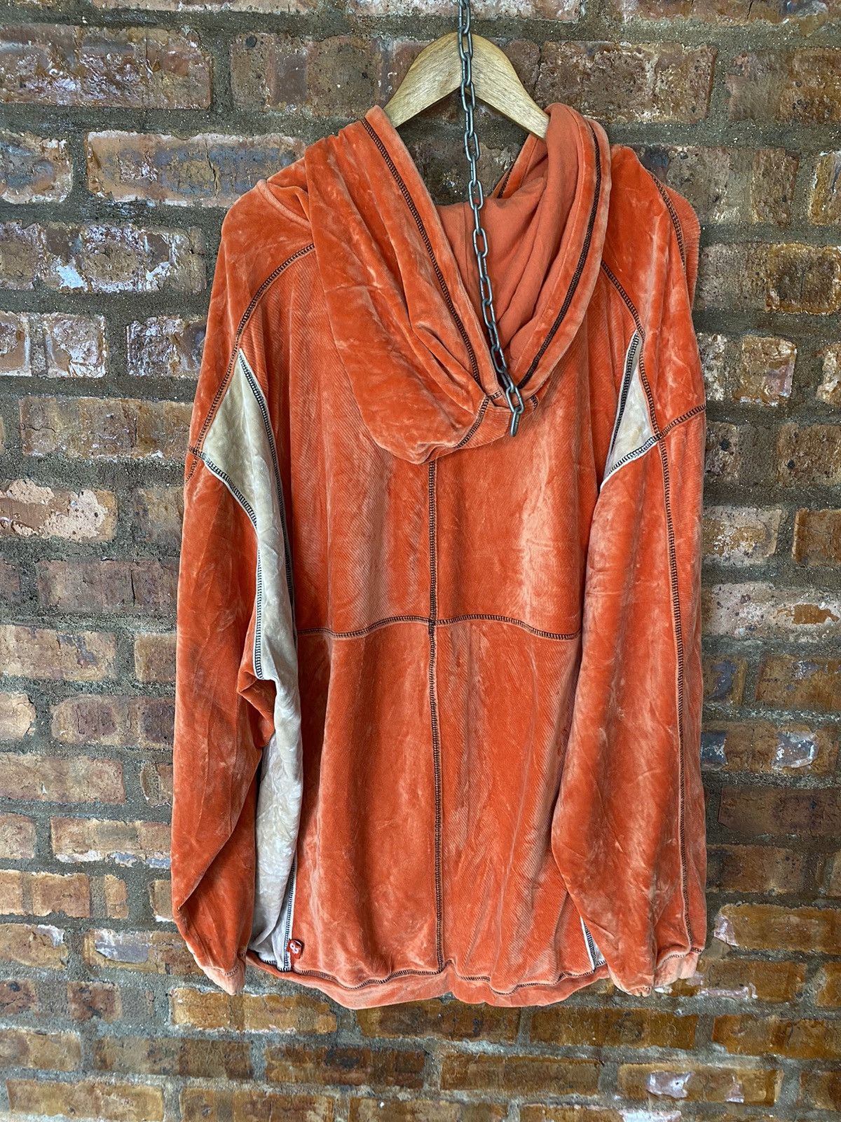 Pelle Pelle Pelle Pelle contra Stitch velvet color block hoodie Size US XXL / EU 58 / 5 - 11 Thumbnail