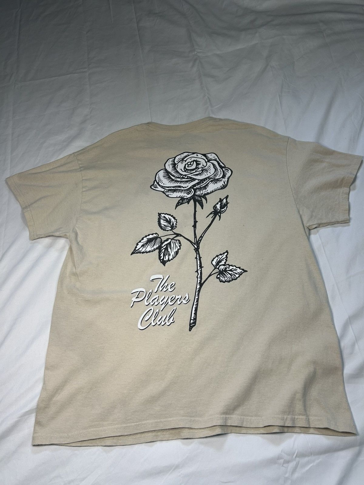 Zumiez BEIGE “THE PLAYERS CLUB” TEE Size US XL / EU 56 / 4 - 3 Thumbnail