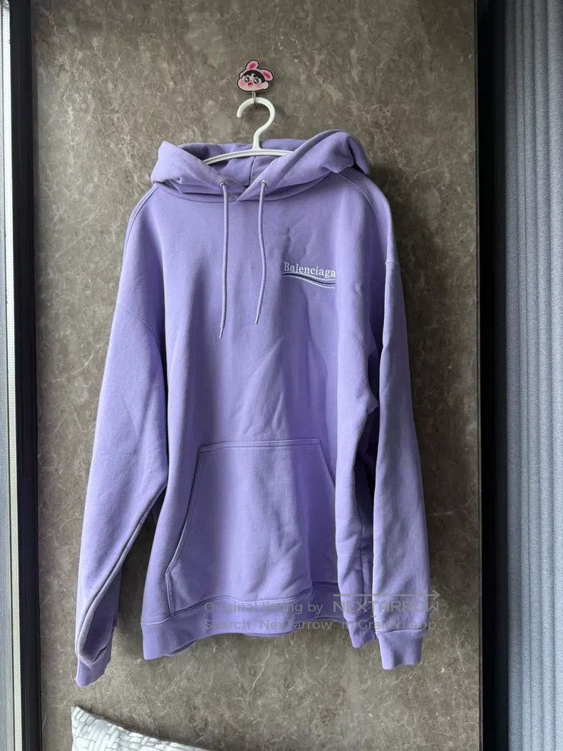 Other Balenciaga Eggplant Purple Coke Embroidered Hoodie Size US L / EU 52-54 / 3 - 1 Thumbnail