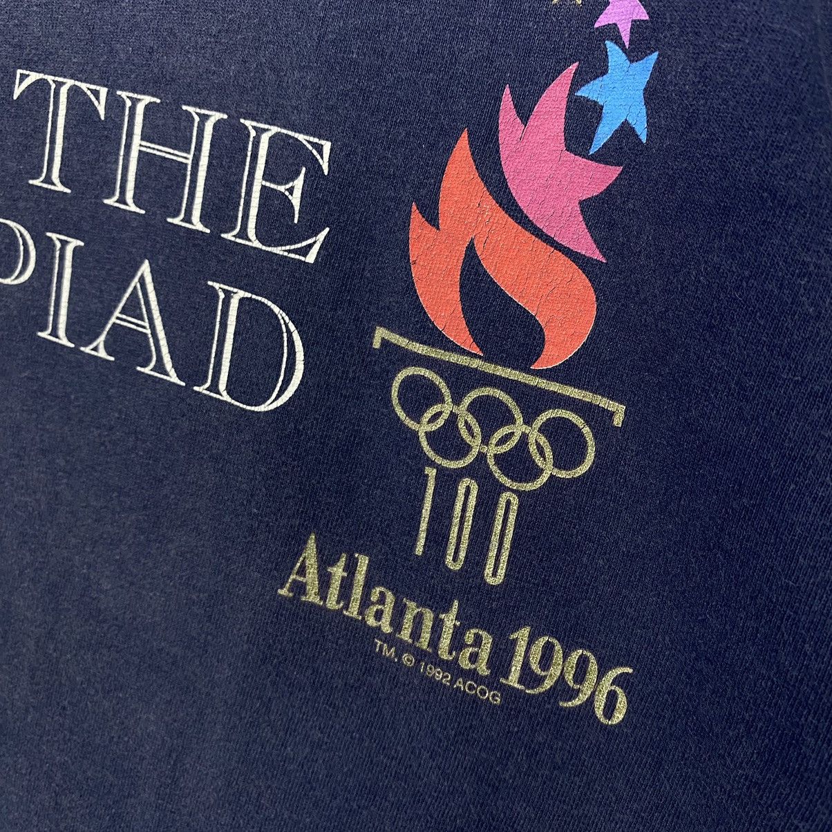 Hanes × USA Olympics × Vintage Vtg 90s OLYMPIC ALTLANTA 1996 Perfectly Sun Faded Top Tees Size US L / EU 52-54 / 3 - 7 Thumbnail