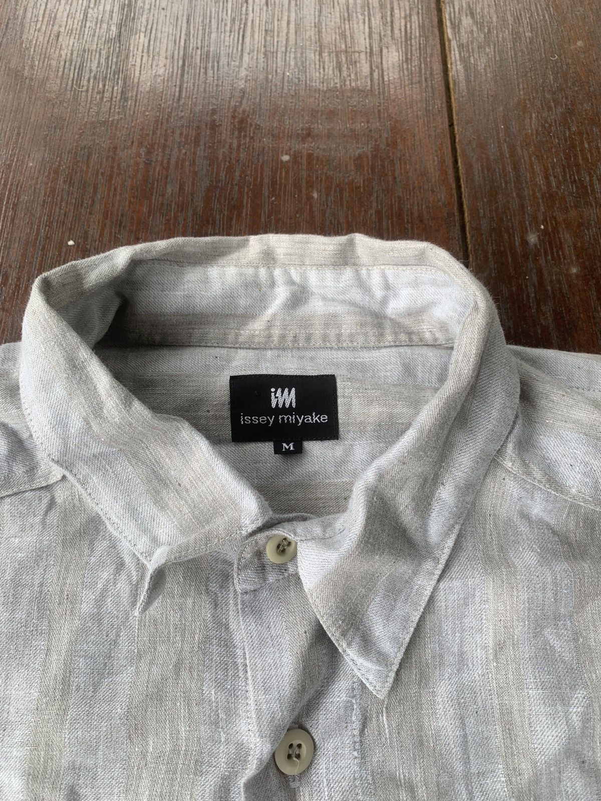 Issey Miyake Vintage Issey Miyake Japan vertical stripes button ups Size US M / EU 48-50 / 2 - 3 Thumbnail