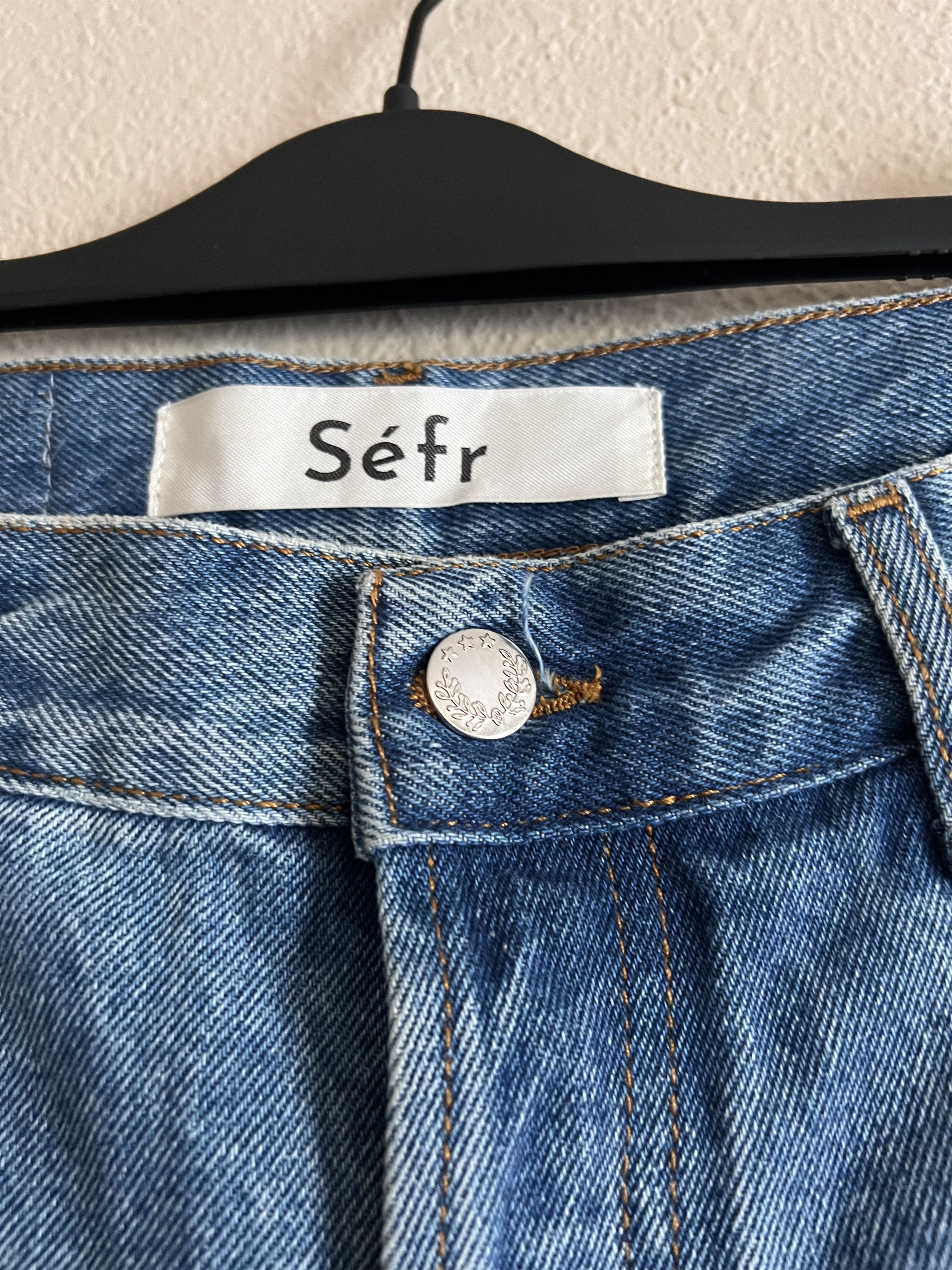 Sefr Sefr Straight Cut Flower Denim Jeans Size US 32 / EU 48 - 4 Thumbnail