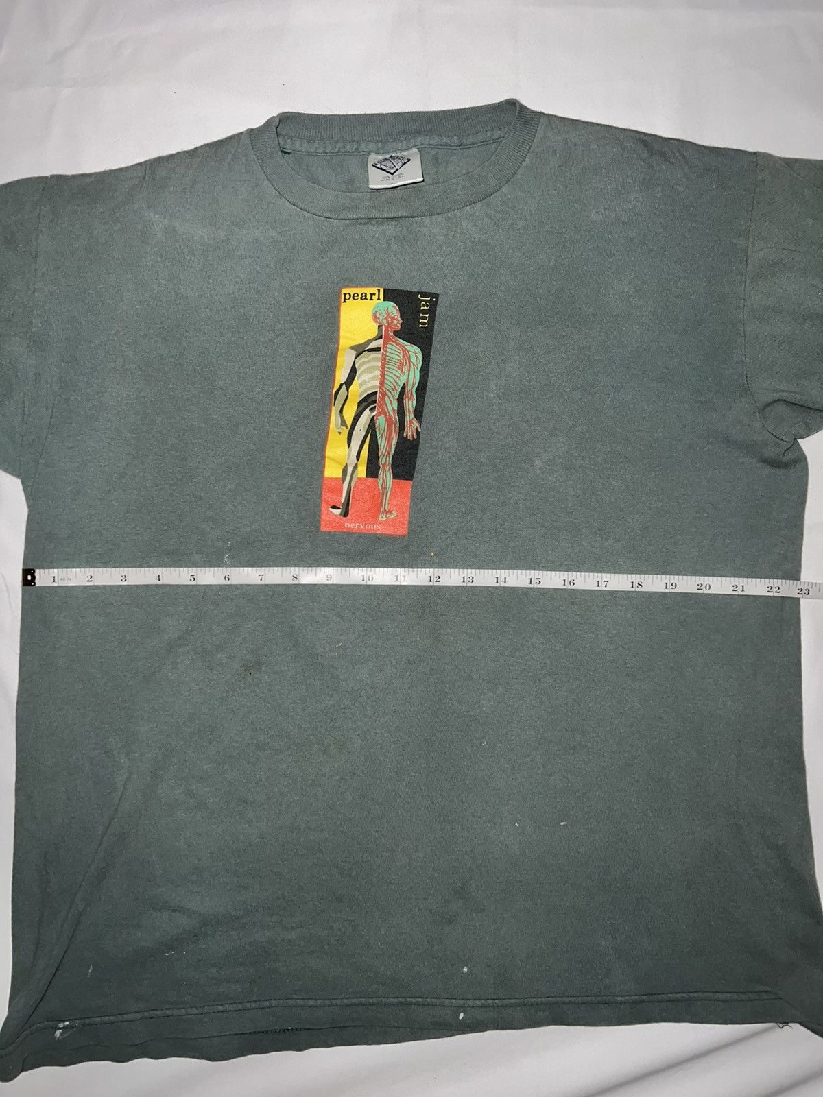 Vintage VTG Pearl Jam Nervous 70 % 90's(Size L.) Size US L / EU 52-54 / 3 - 9 Thumbnail