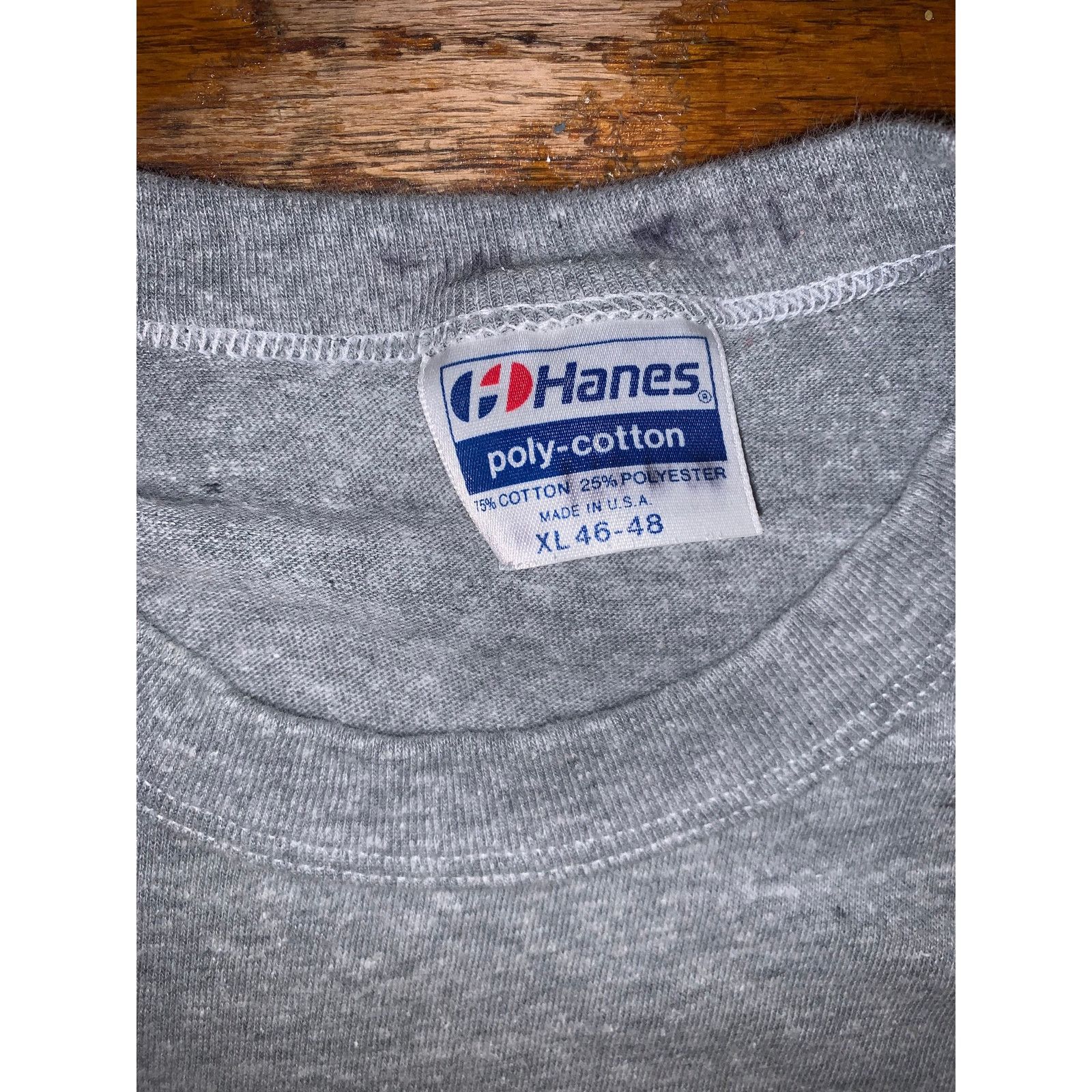 NCAA × Vintage Vtg Stanford University T Shirt XL Gray Single Stitch USA Size US XL / EU 56 / 4 - 4 Thumbnail