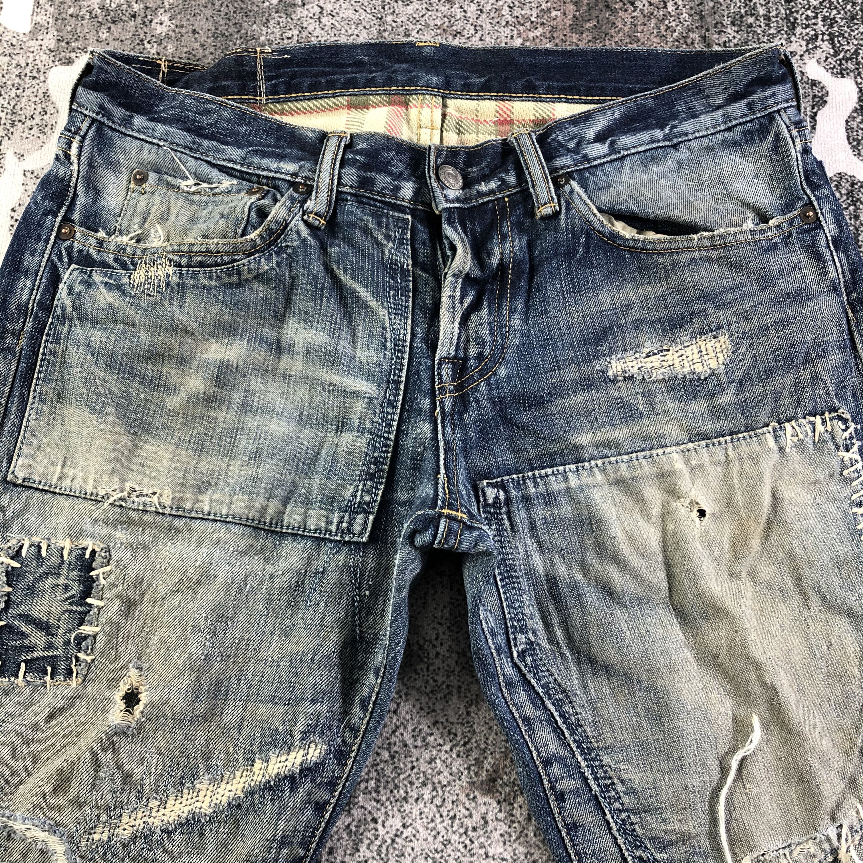 Eternal Eternal Ripped Denim Destroyed Jeans KJ2371 Size US 32 / EU 48 - 3 Thumbnail