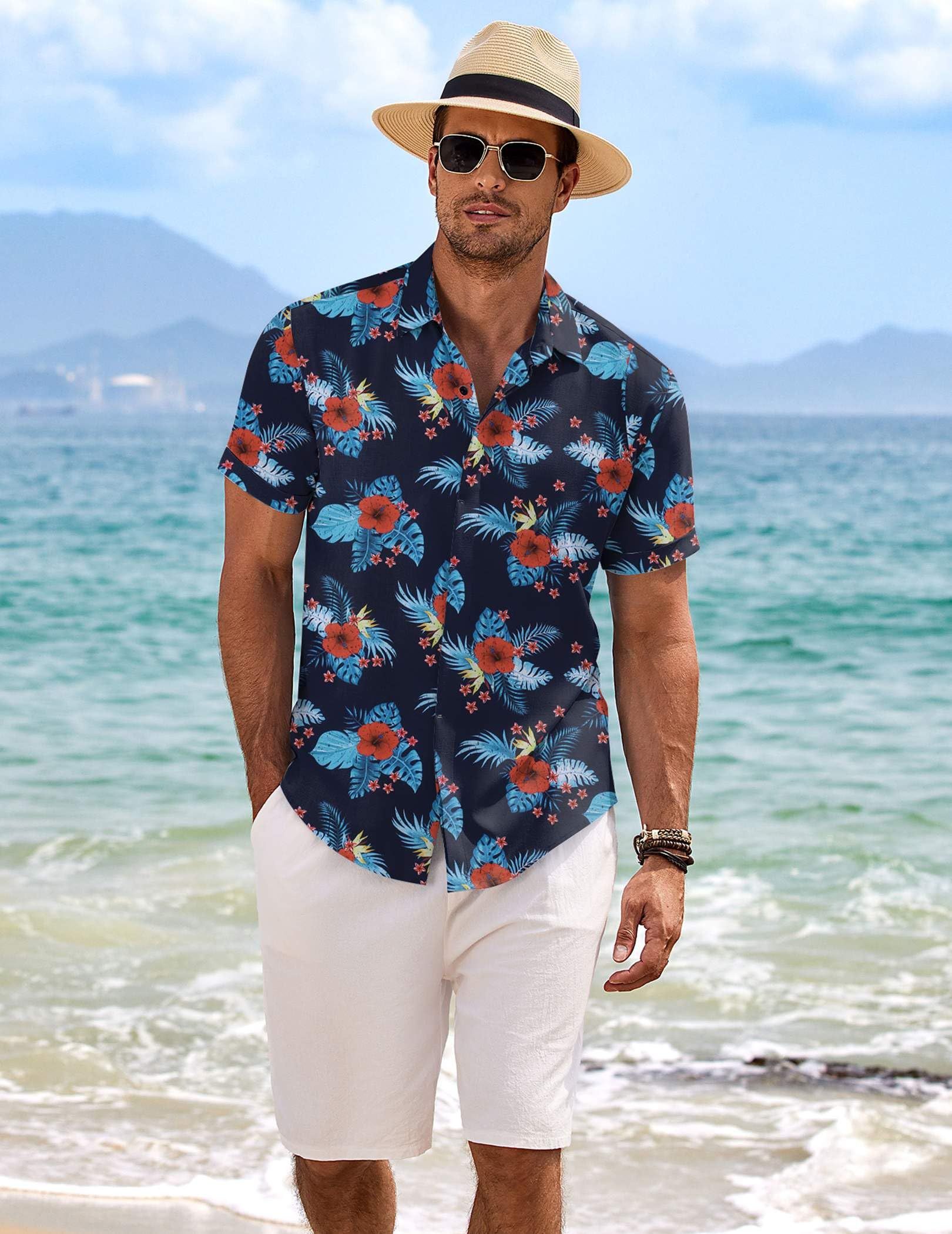 Vintage Men's linen beach summer shirt Size US XL / EU 56 / 4 - 3 Thumbnail