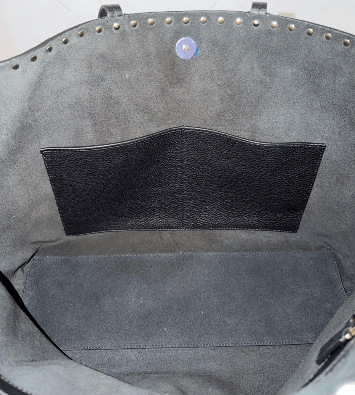 Valentino Valentino Garavani Rockstud Leather Gold Tote Shoulder Bag Size ONE SIZE - 10 Thumbnail