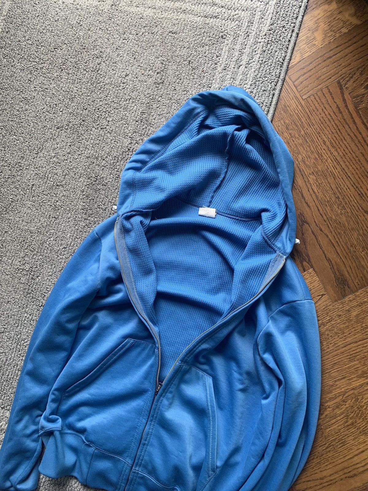 Vintage 1970s Waffle Thermal Hoodie Vintage Made in USA Polyester S Size US S / EU 44-46 / 1 - 8 Thumbnail