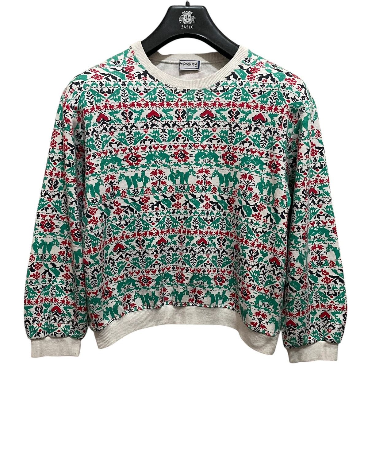 Saint Laurent Paris × Yves Saint Laurent YVES SAINT LAURENT SWEATER Size S / US 4 / IT 40 - 1 Thumbnail