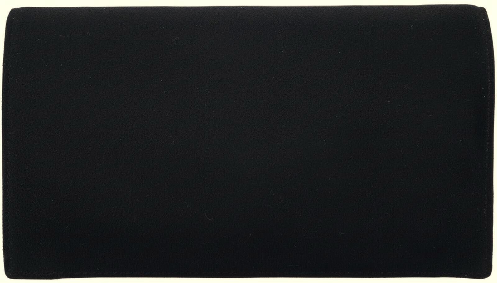 Unknown London Elegant Black Envelope Clutch Bag Size ONE SIZE - 2 Thumbnail