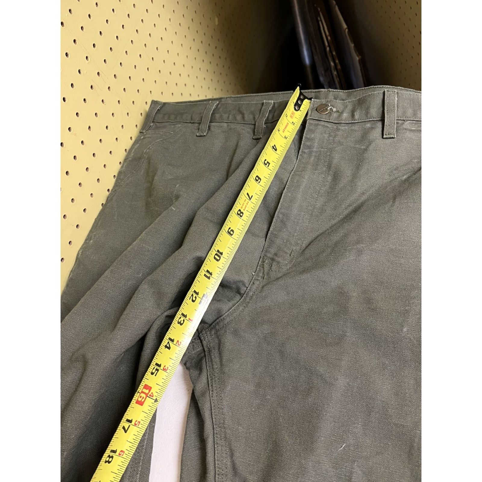 Carhartt Carhartt Jeans Men 44x30 B11 MOS Moss Green Canvas Dungaree Carpenter Utility Pants Mens Clothing休 Size US 44 / EU 60 - 6 Thumbnail