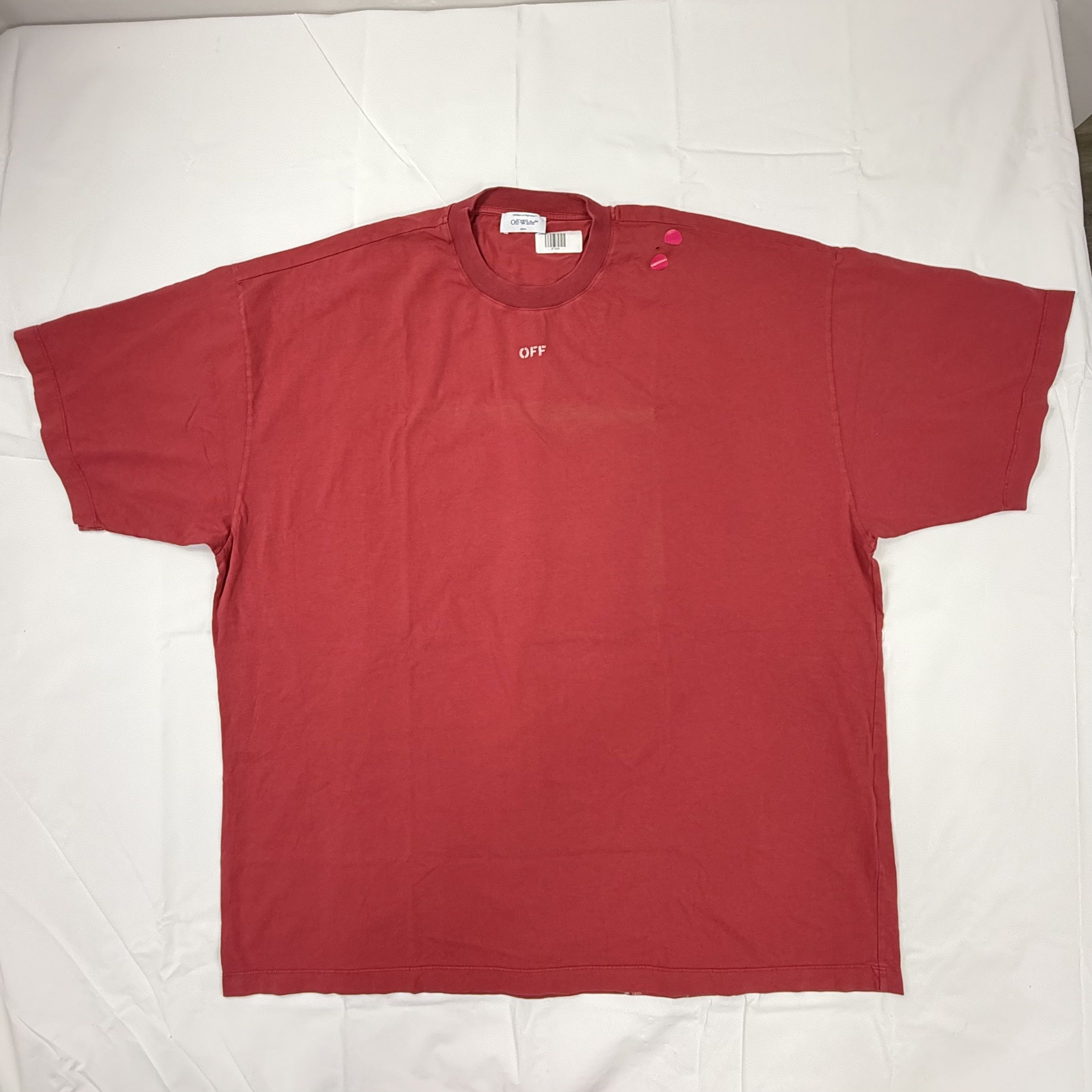 Off-White Off-White Caravaggio Graphic T-Shirt Red Oversized XL Size US XL / EU 56 / 4 - 4 Thumbnail
