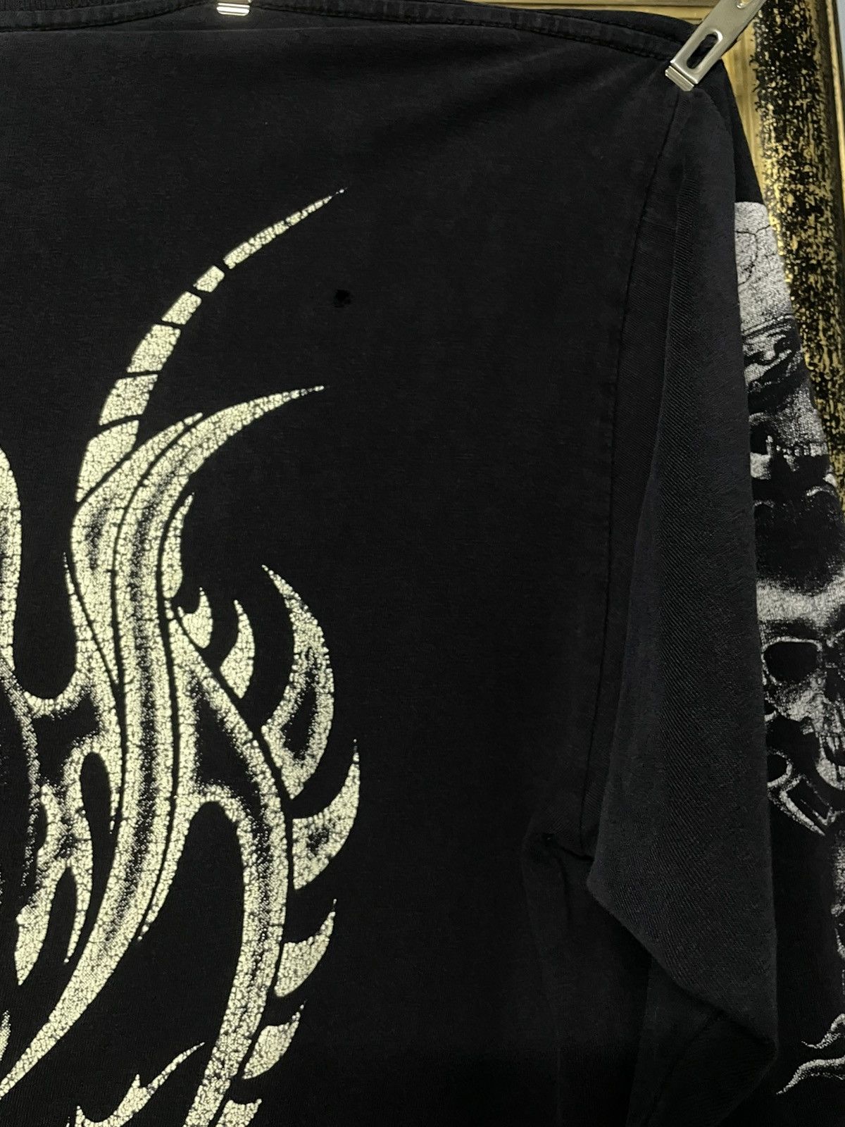 Vintage Vintage 1990s Skull Satan Big Head Sunfaded Distressed Tee Size US M / EU 48-50 / 2 - 10 Thumbnail
