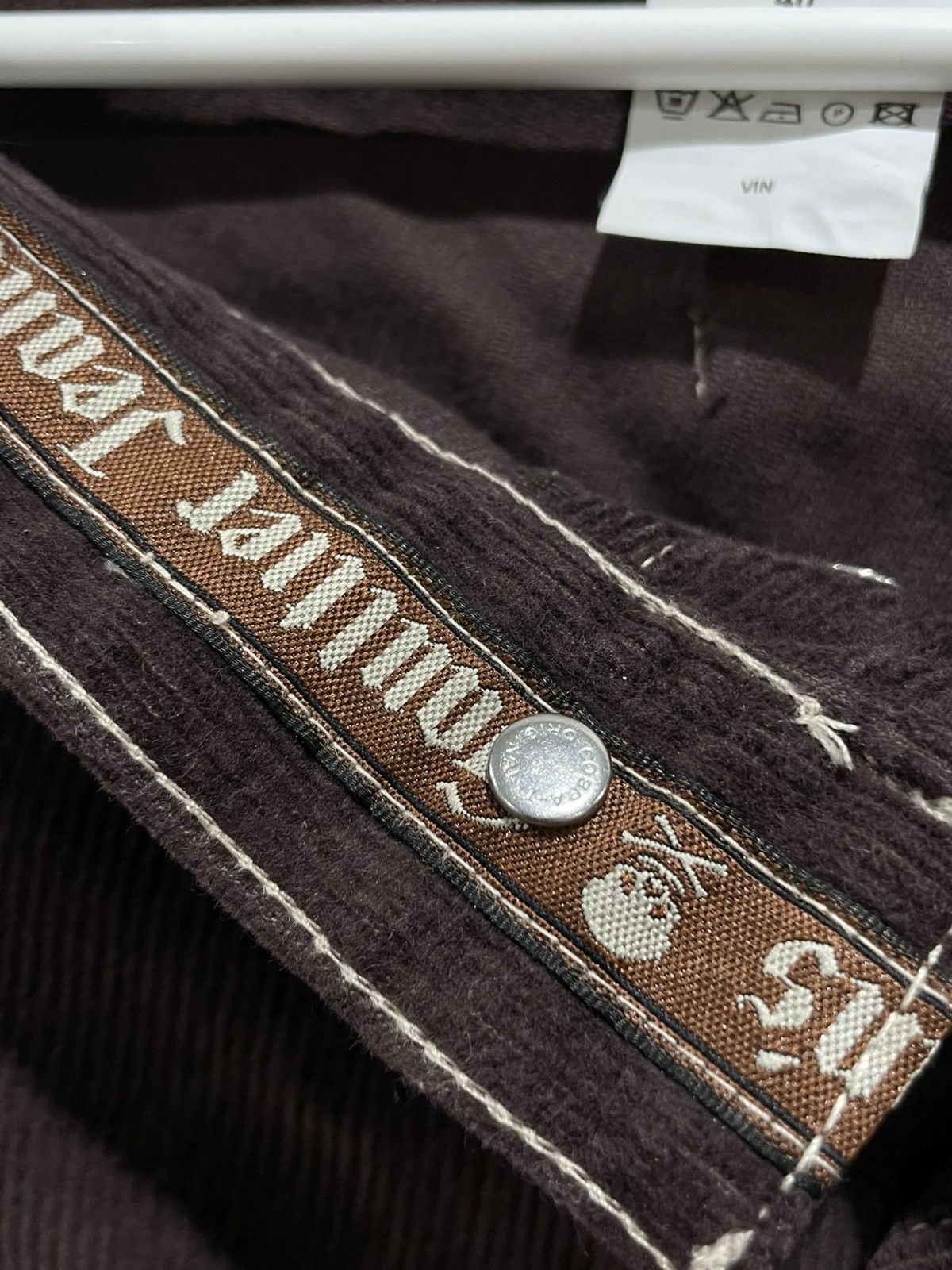 Jean Paul Gaultier RARE Vintage 90s Jean Paul Gaultier Jeans Velvet Brown Pants Size US 30 / EU 46 - 19 Thumbnail