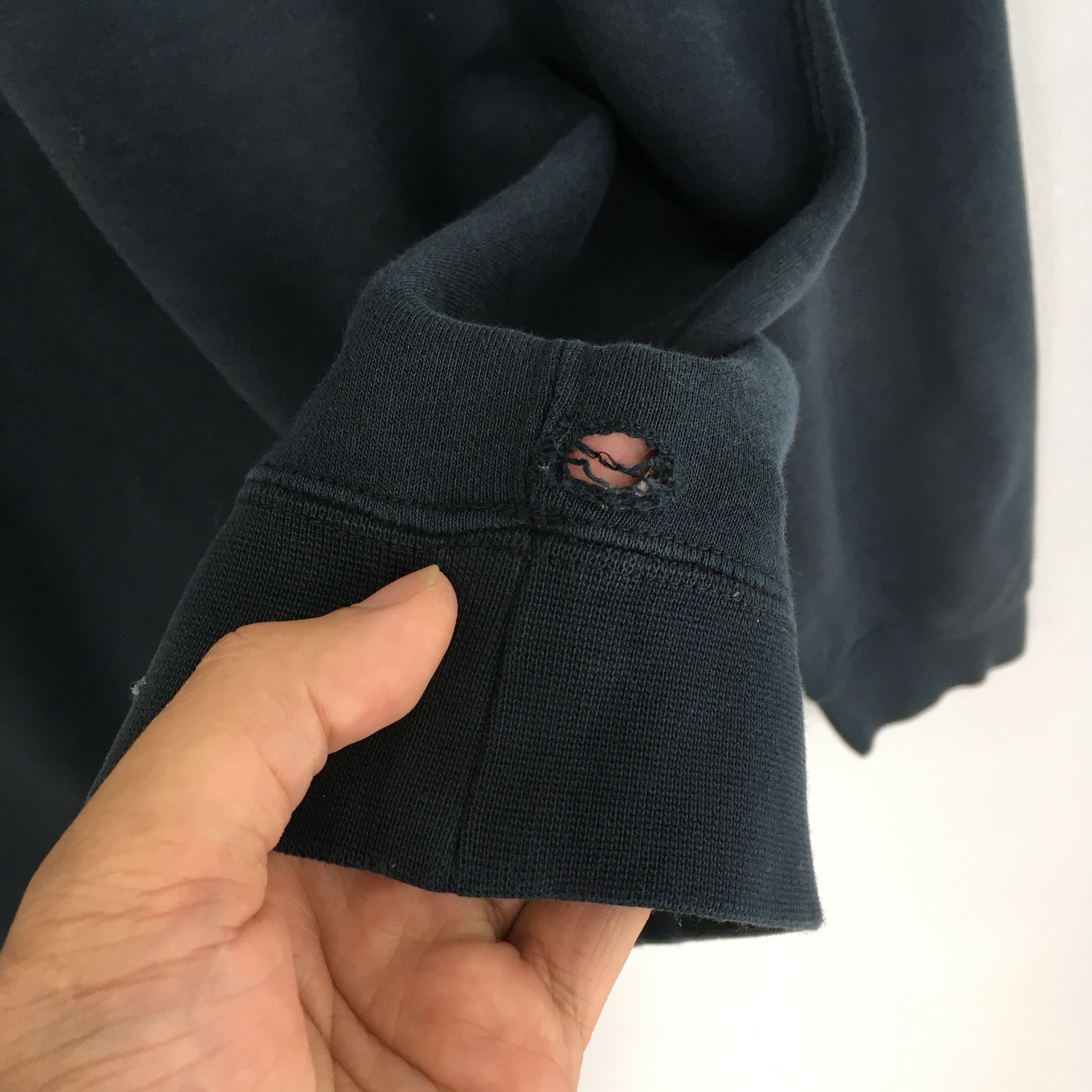 Nike × Vintage Vintage Y2K Nike Swoosh Black Sweatshirt XXLarge Size US XXL / EU 58 / 5 - 6 Thumbnail