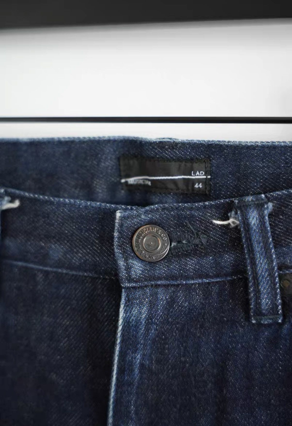 Yohji Yamamoto Lad Musician Washed Distressed Curved Jeans K4 Size US 28 / EU 44 - 5 Thumbnail
