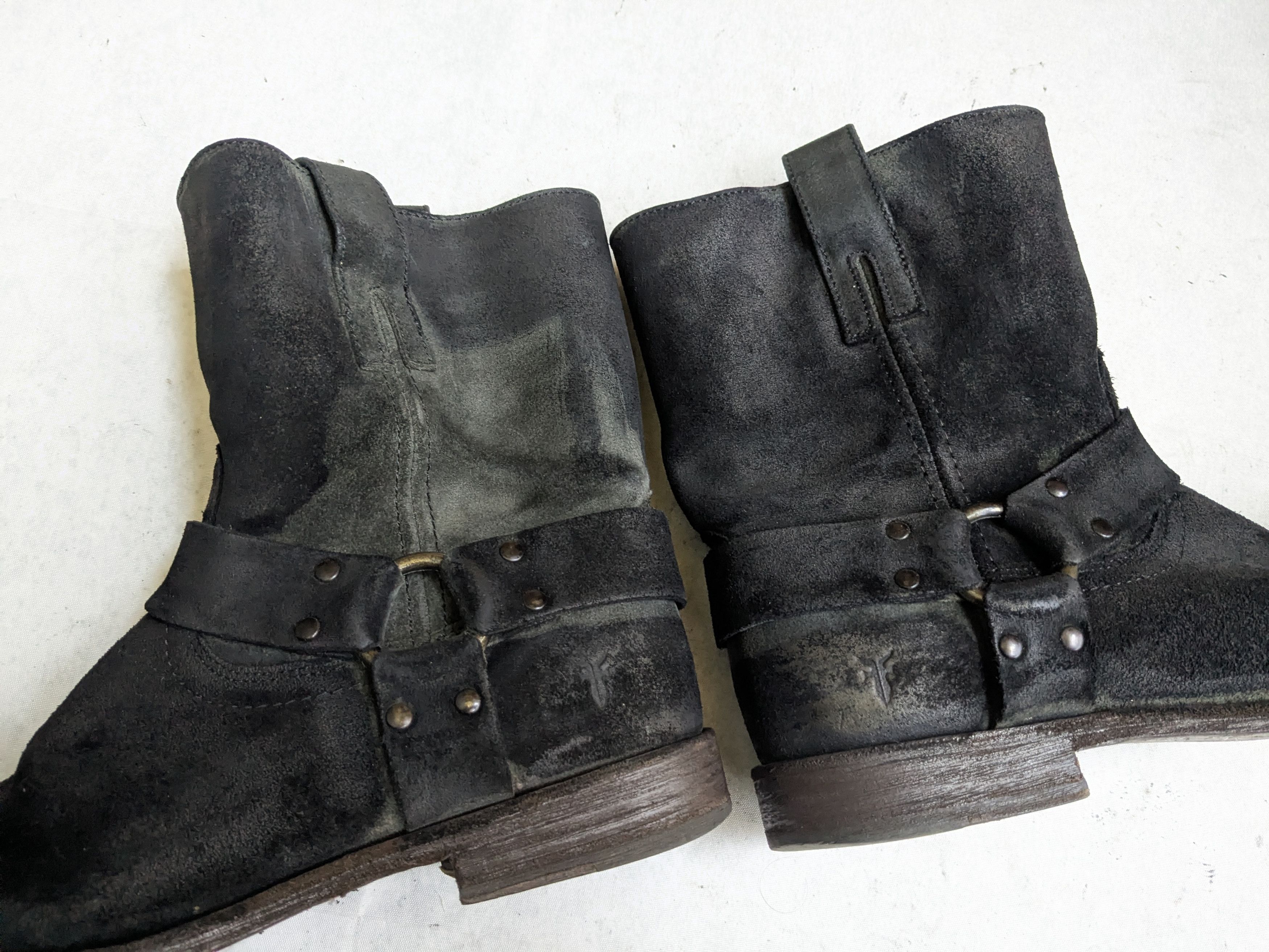 Frye Frye Suede Harness Boots Black 9 D Size US 9 / EU 42 - 10 Thumbnail