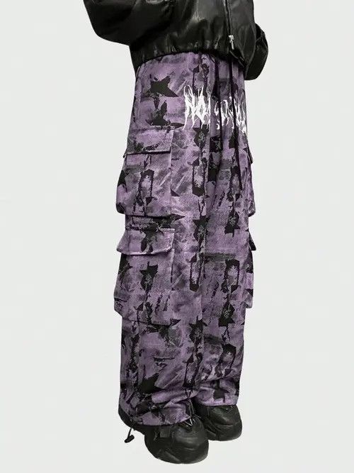 Japanese Brand Parachute Cargo multi-pocket pants gorpcore Wide leg Y2k Size US 30 / EU 46 - 1 Thumbnail