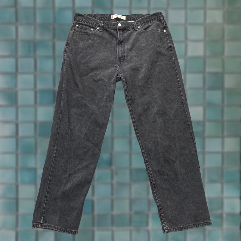 Levi's Levis 550 Jeans Mens 40x31 Black Relaxed Straight Denim Cotton Mid Rise Size US 40 / EU 56 - 1 Thumbnail