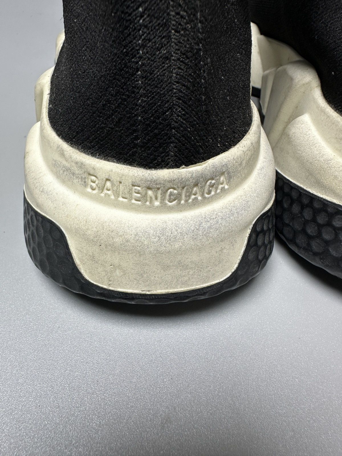 Balenciaga Balenciaga Black Knit Fabric Speed Trainer Size US 6 / EU 39 - 4 Thumbnail