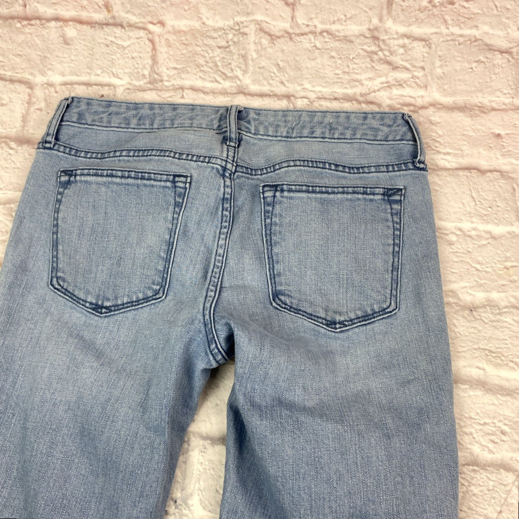 Gap VINTAGE Gap 1969 Jeans Juniors Womens Always Skinny Size 28 Low Rise Light Wash Blue Denim Slim 5-Pocket Womens Jeans Size 28" / US 6 / IT 42 - 7 Thumbnail
